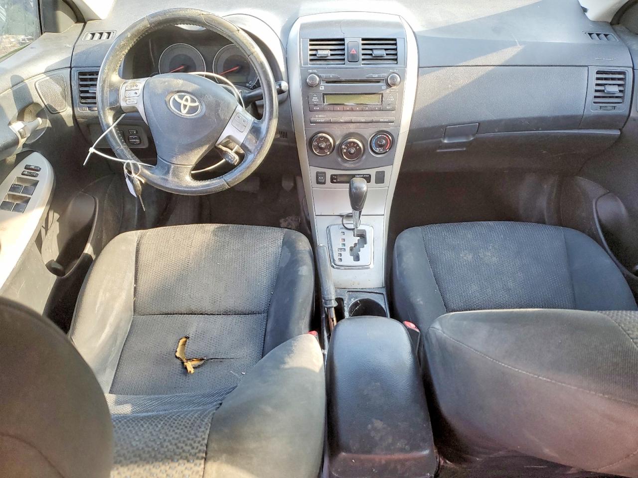 2010 Toyota Corolla Base Black vin: 2T1BU4EE1AC393099
