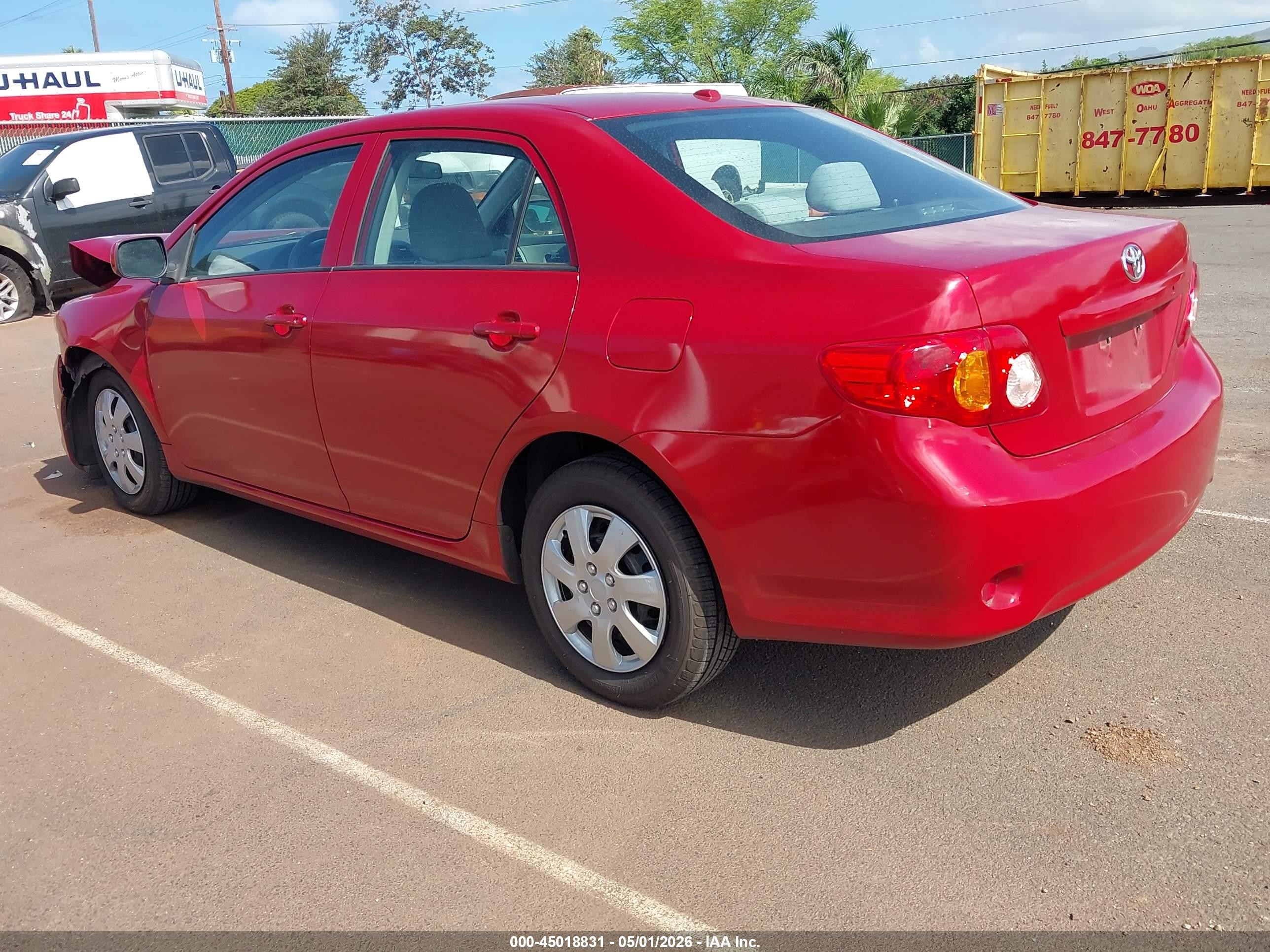 2010 Toyota Corolla Le Red vin: 2T1BU4EE1AC394821