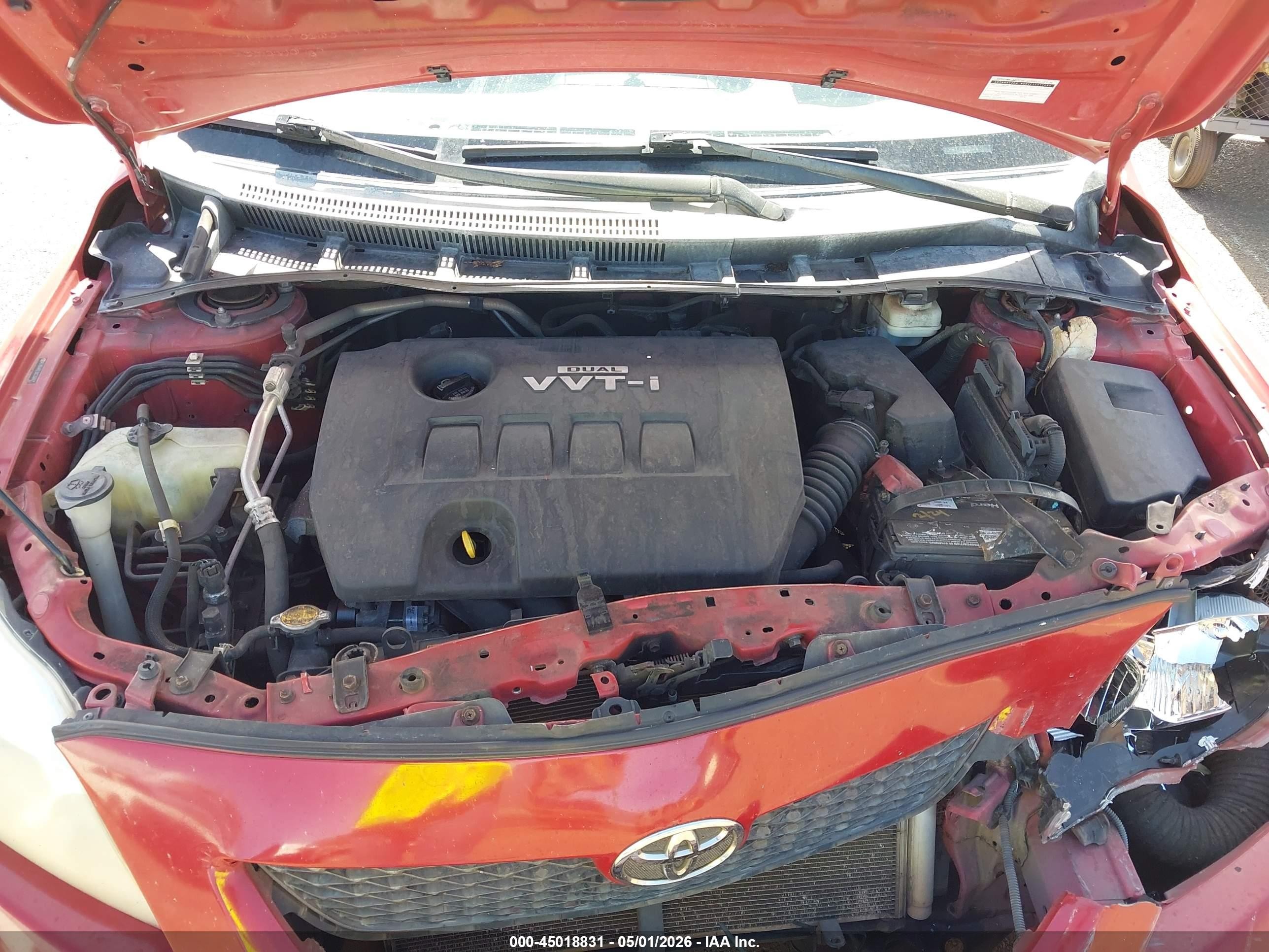 2010 Toyota Corolla Le Red vin: 2T1BU4EE1AC394821