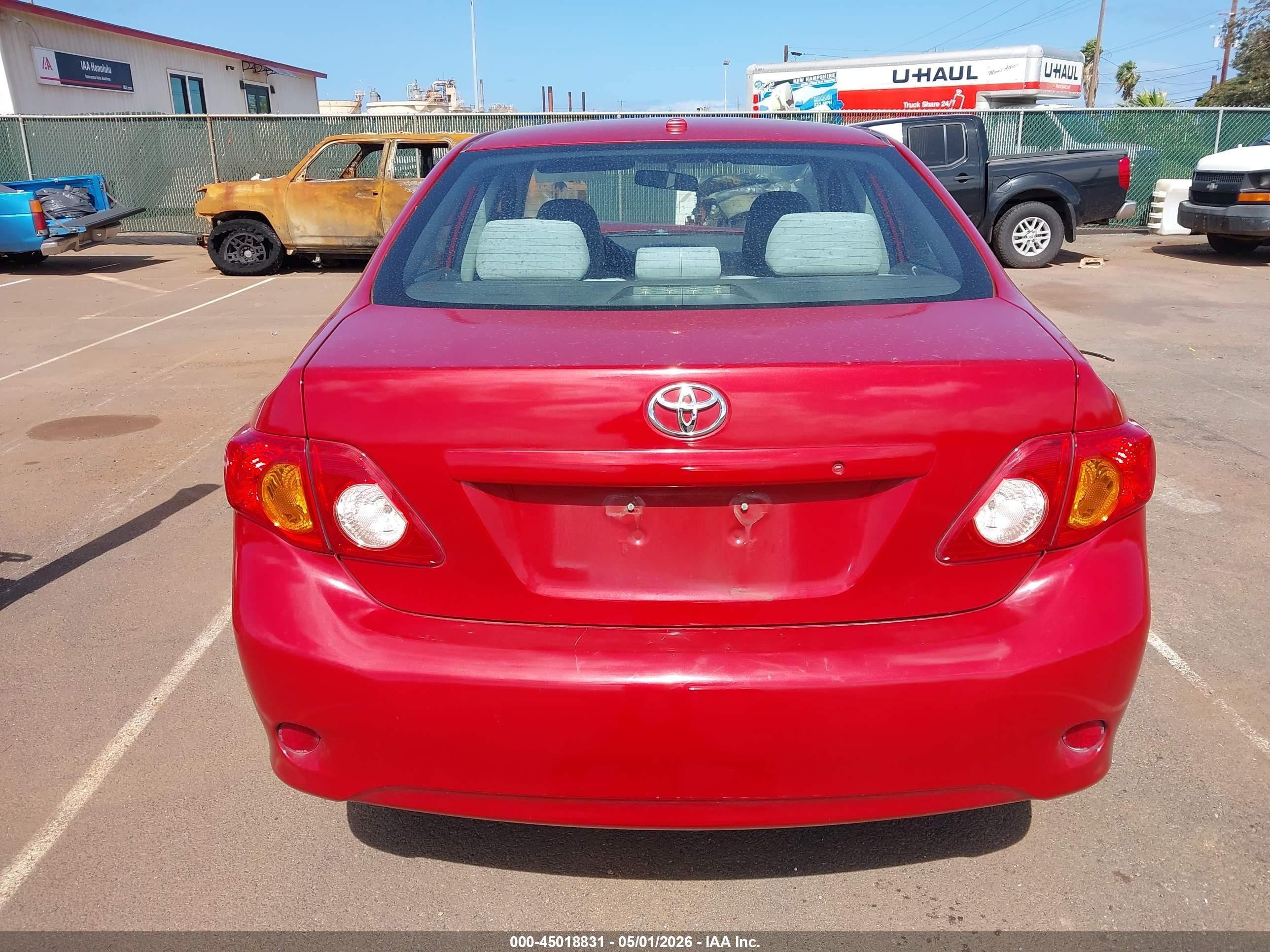 2010 Toyota Corolla Le Red vin: 2T1BU4EE1AC394821
