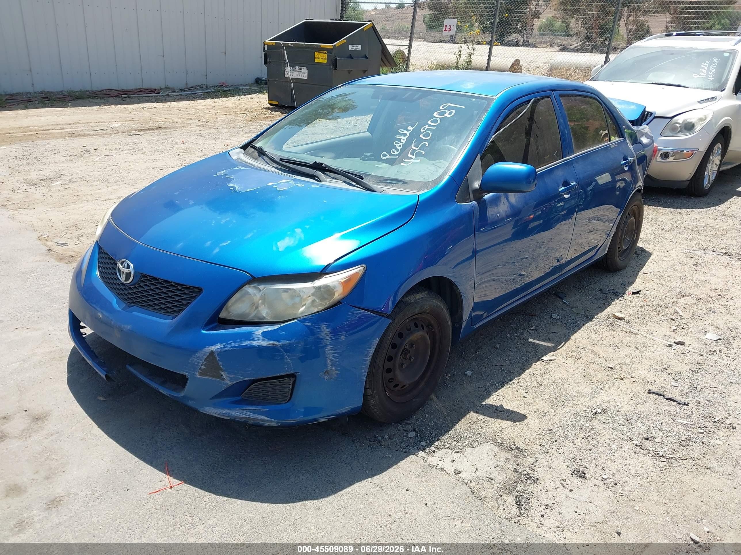 2010 Toyota Corolla Le Синий vin: 2T1BU4EE1AC416428