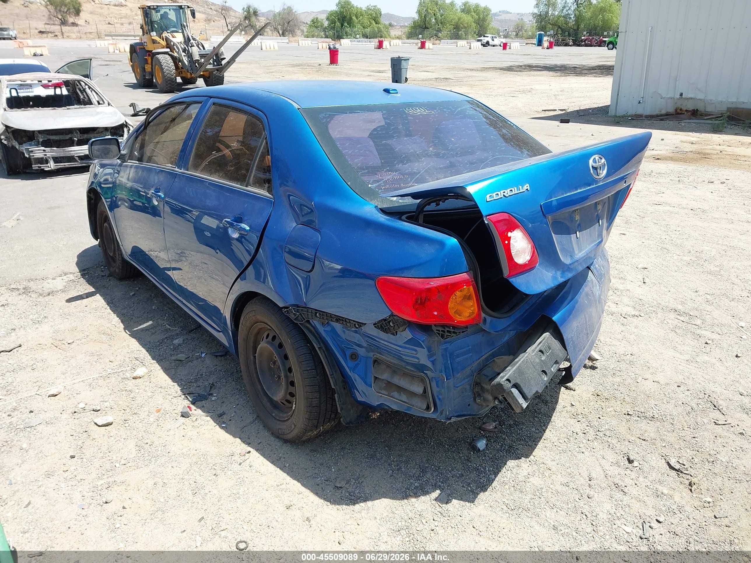 2010 Toyota Corolla Le Синий vin: 2T1BU4EE1AC416428
