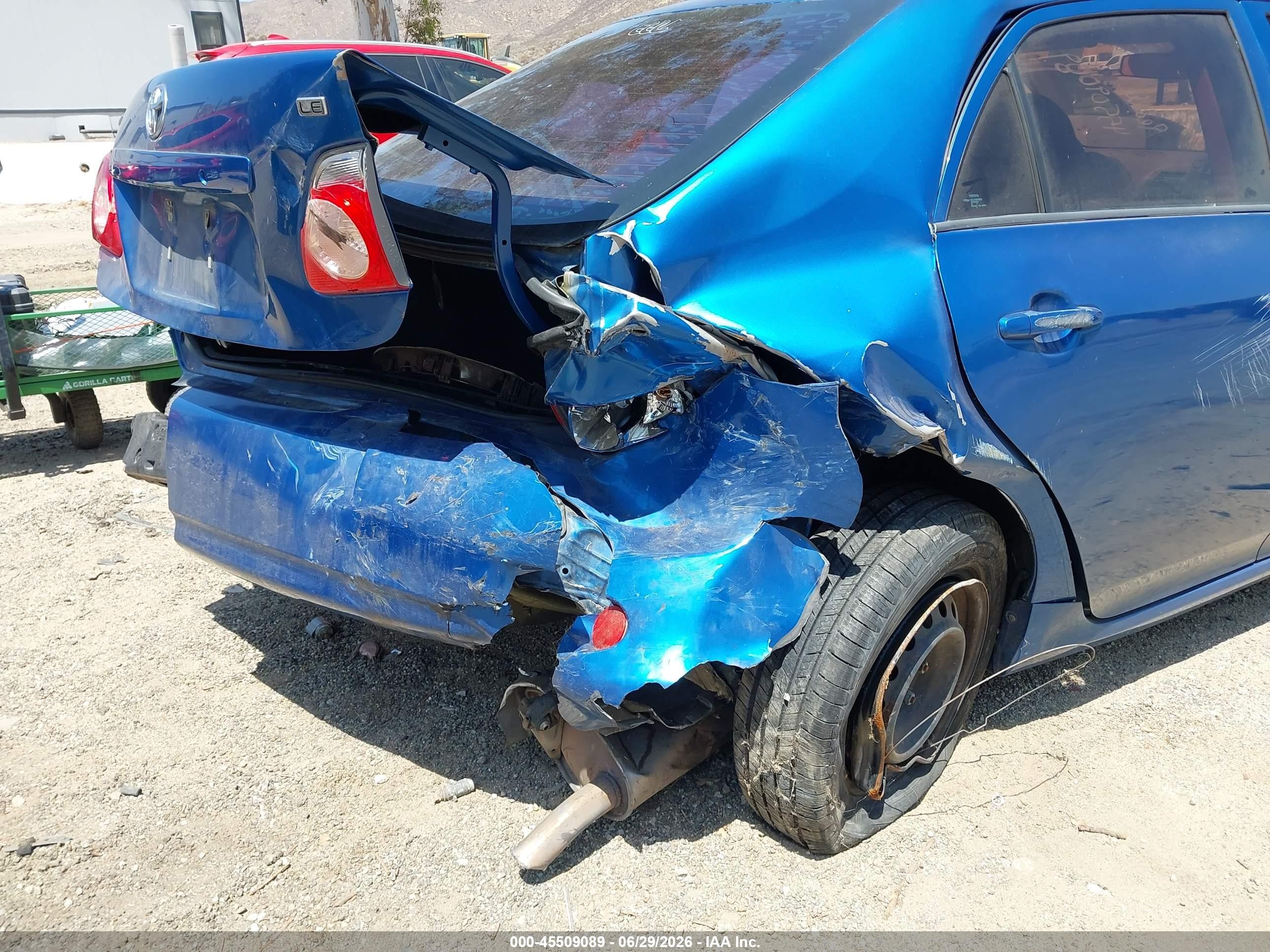 2010 Toyota Corolla Le Синий vin: 2T1BU4EE1AC416428