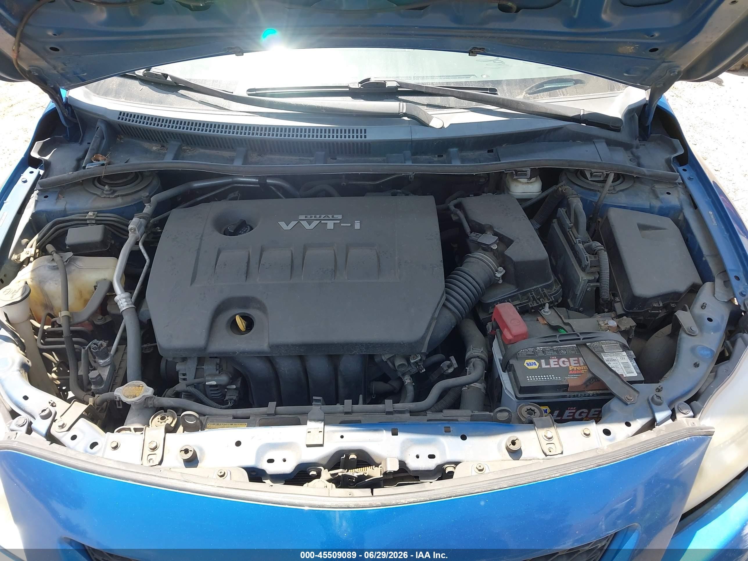 2010 Toyota Corolla Le Синий vin: 2T1BU4EE1AC416428