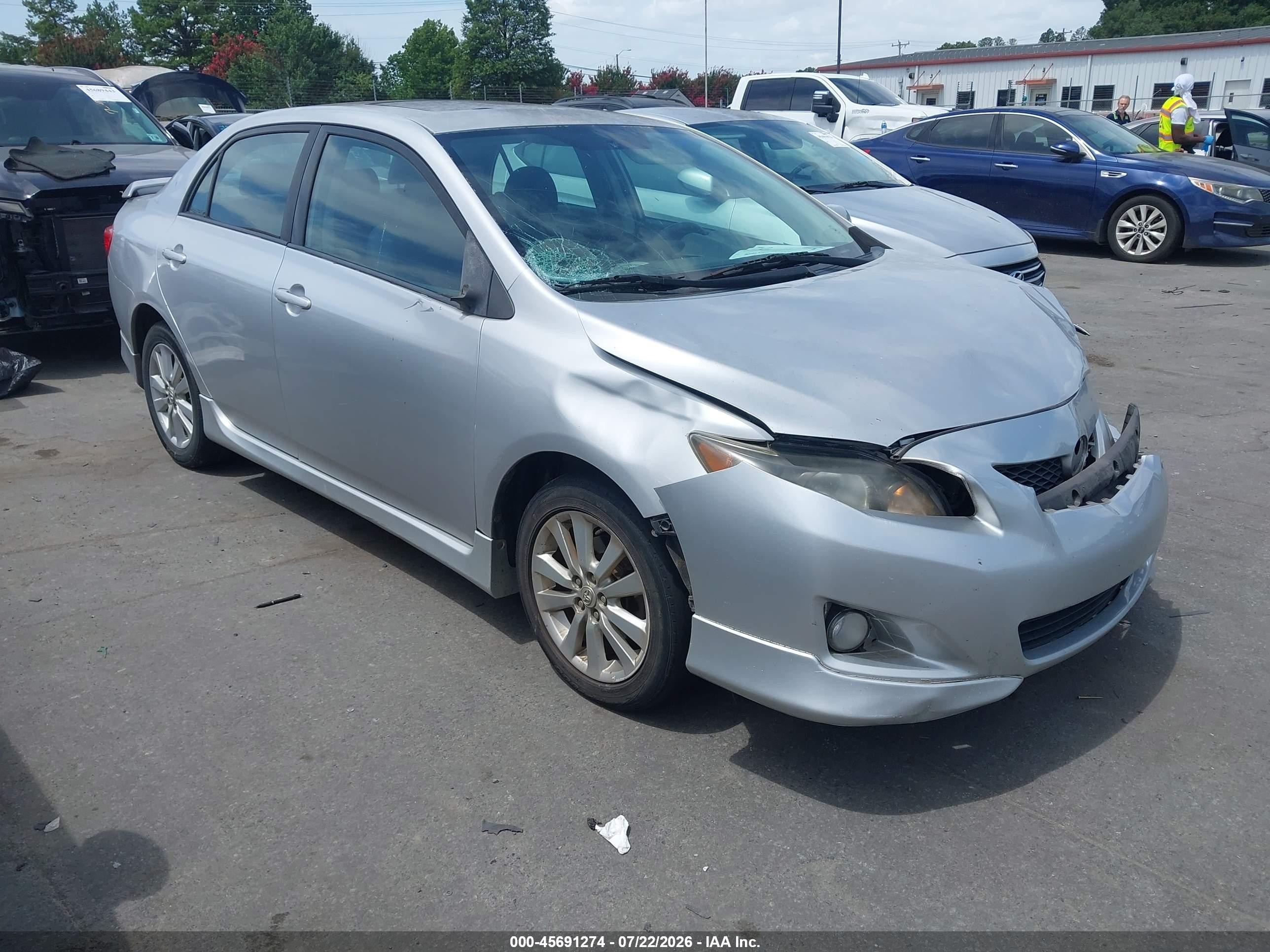 2010 Toyota Corolla S Silver vin: 2T1BU4EE1AC453351
