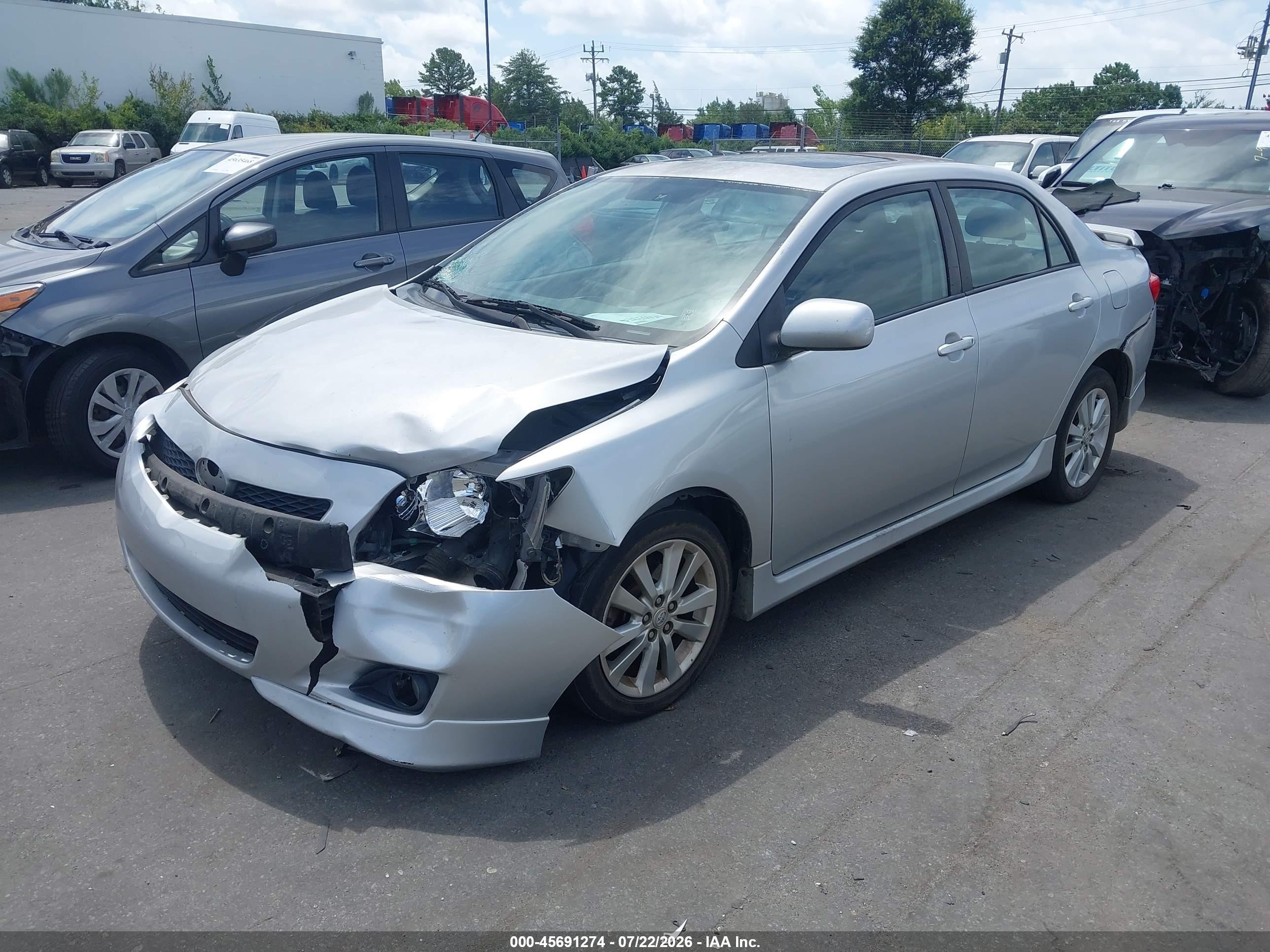 2010 Toyota Corolla S Silver vin: 2T1BU4EE1AC453351