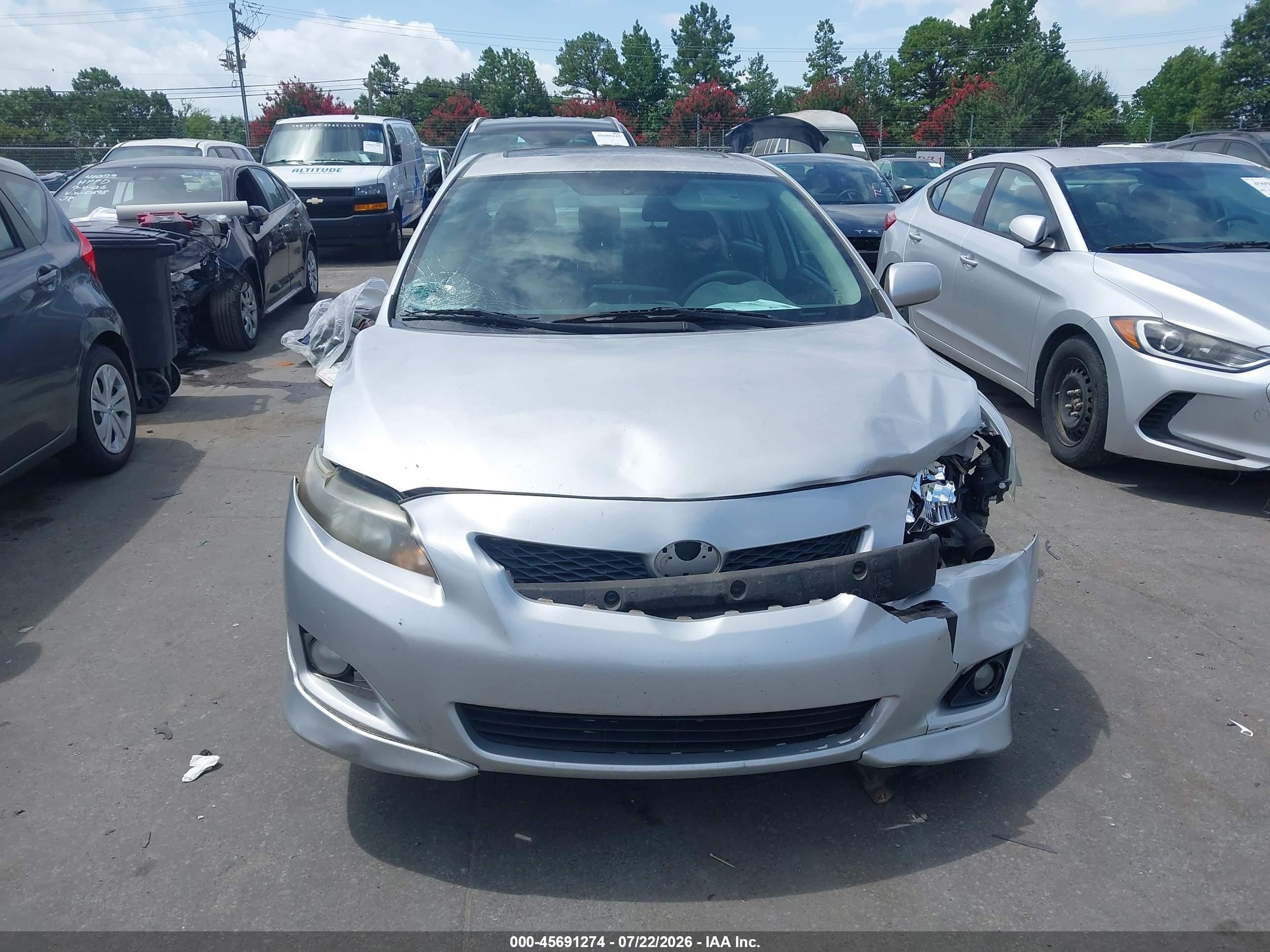 2010 Toyota Corolla S Silver vin: 2T1BU4EE1AC453351