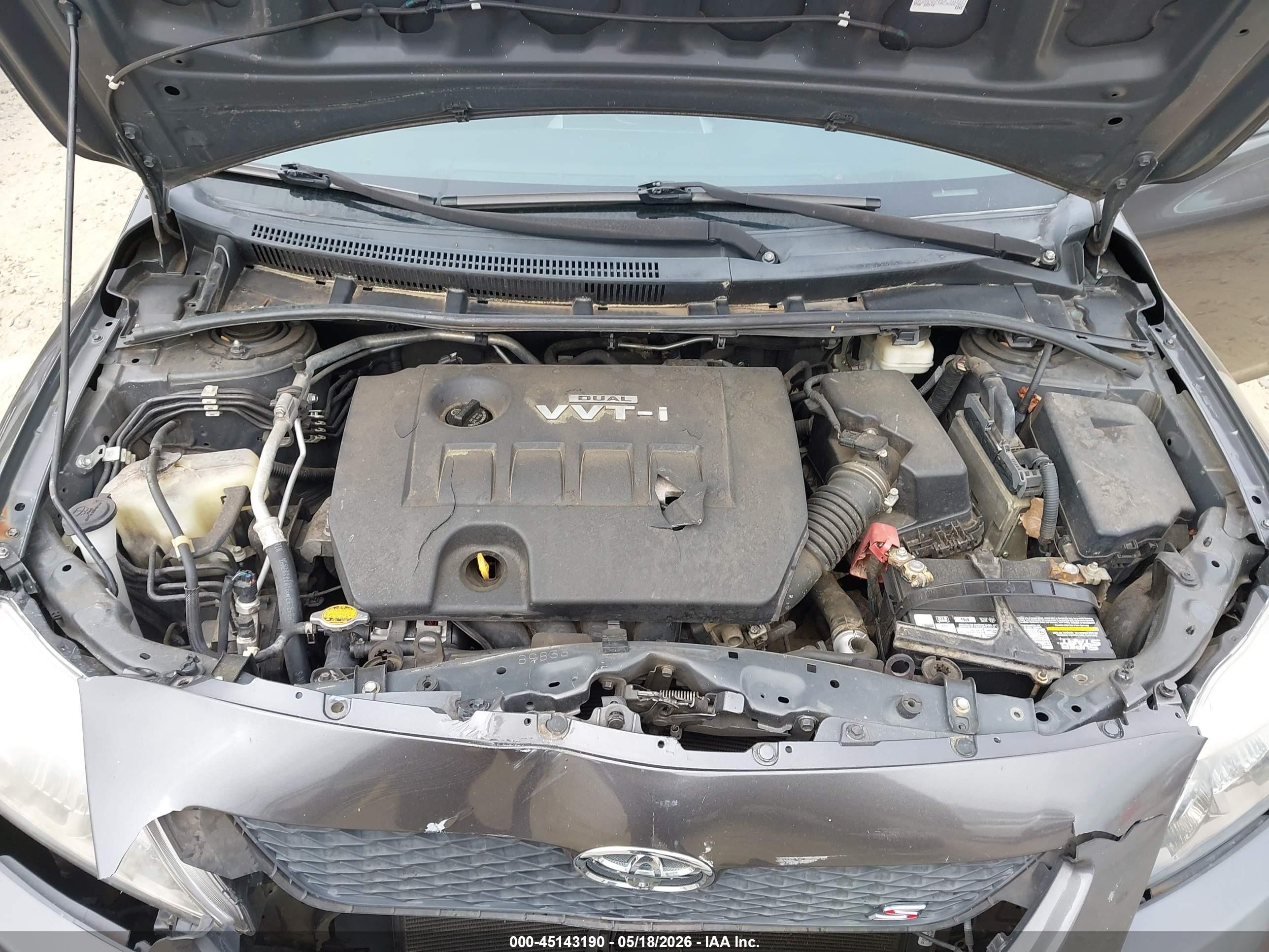 2010 Toyota Corolla S Gray vin: 2T1BU4EE1AC458890