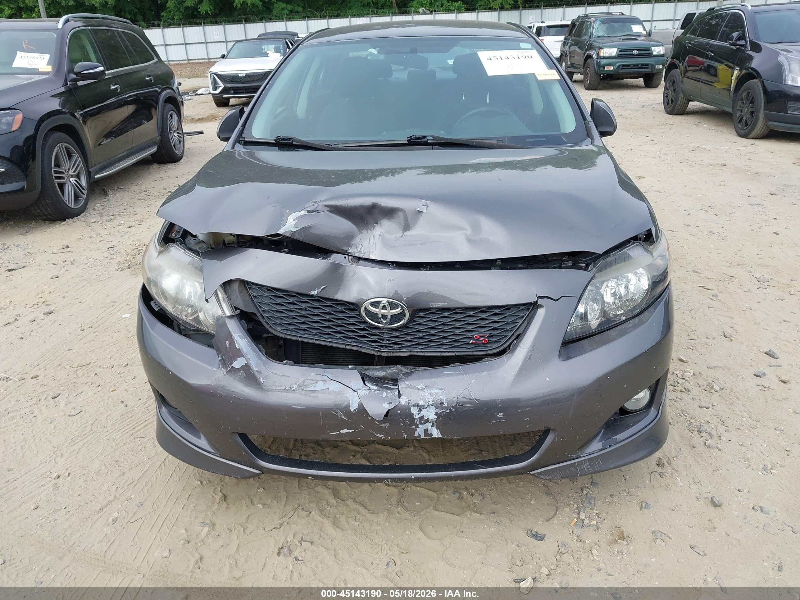 2010 Toyota Corolla S Gray vin: 2T1BU4EE1AC458890