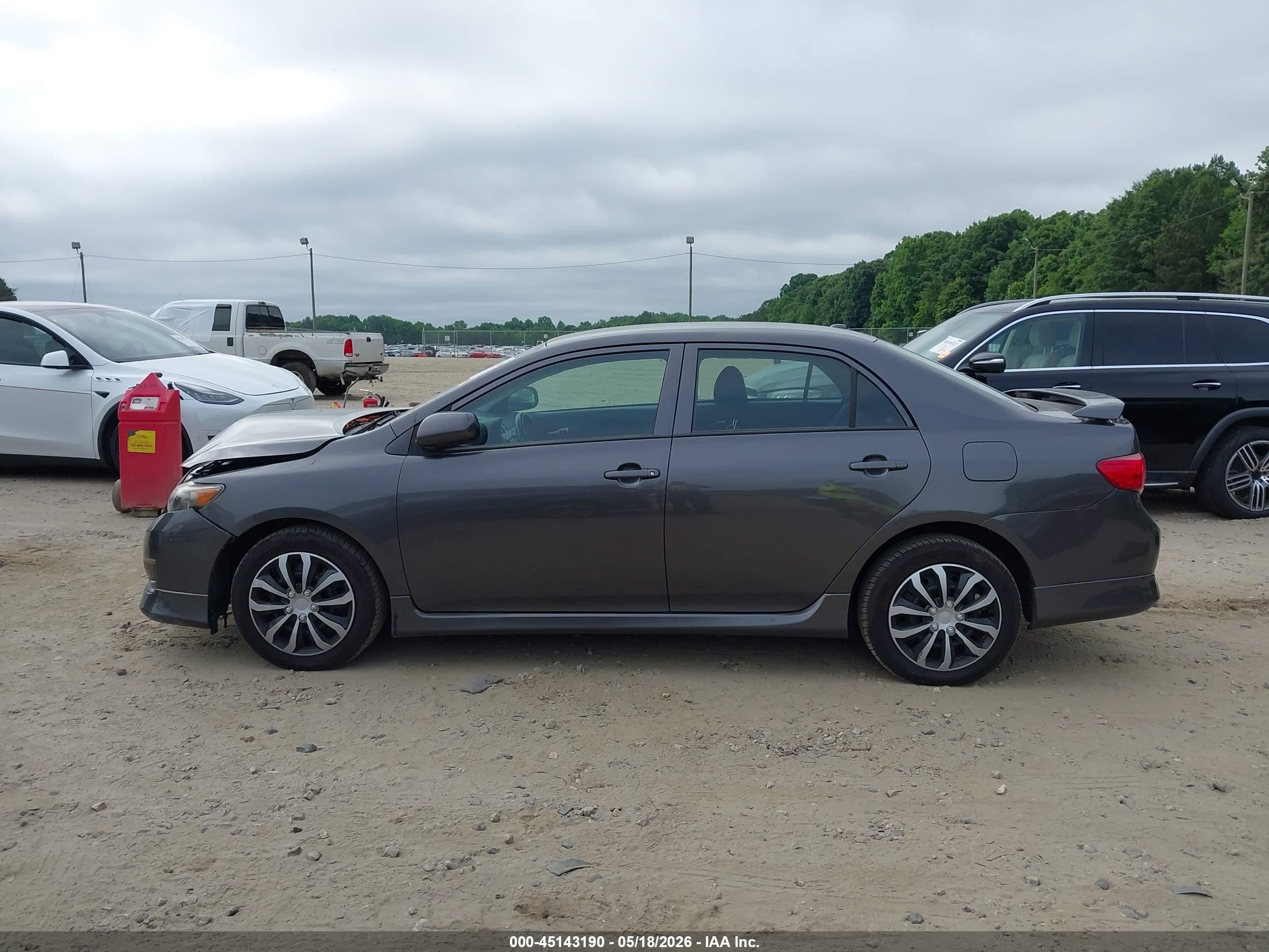 2010 Toyota Corolla S Gray vin: 2T1BU4EE1AC458890
