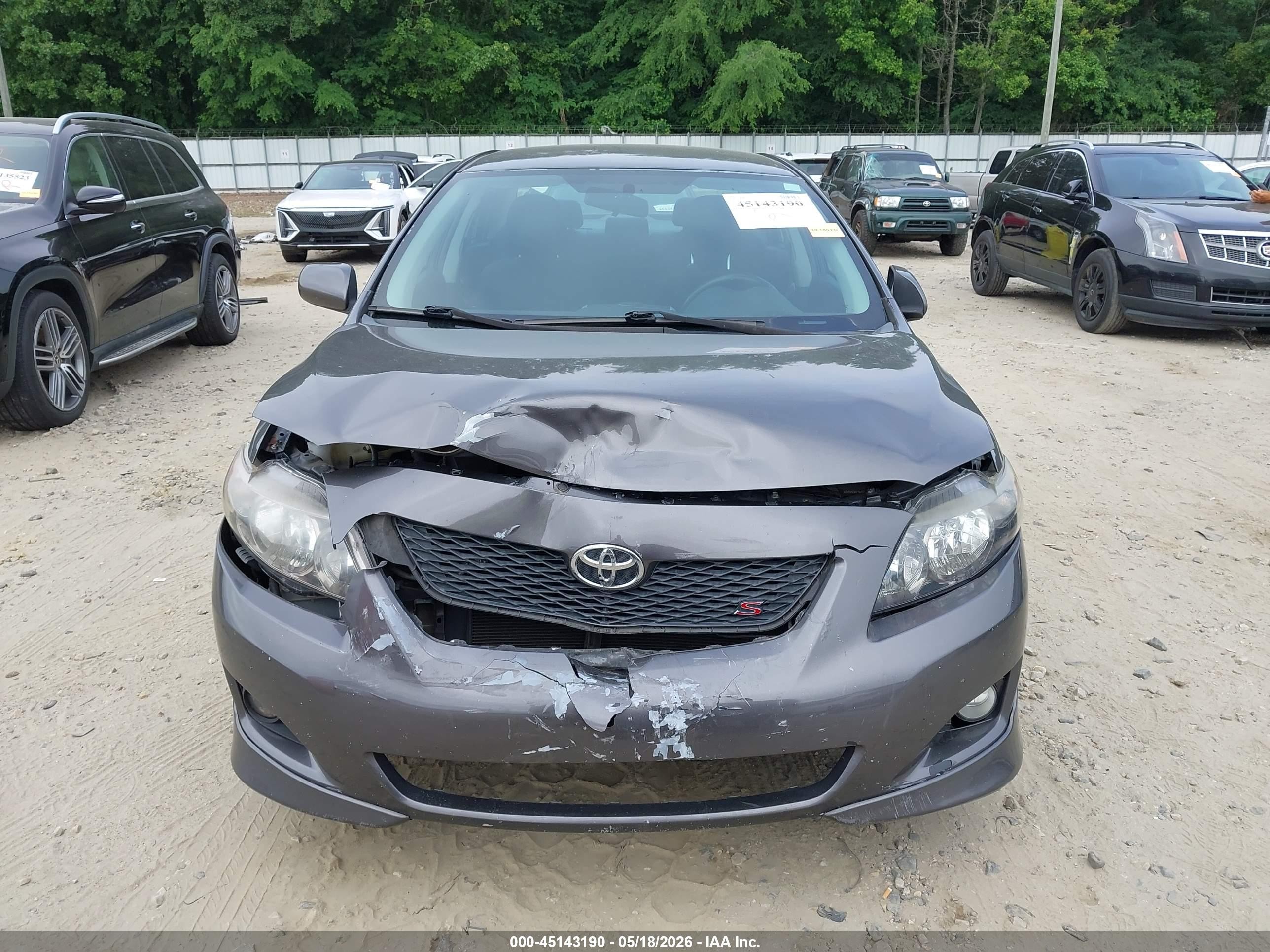 2010 Toyota Corolla S Gray vin: 2T1BU4EE1AC458890