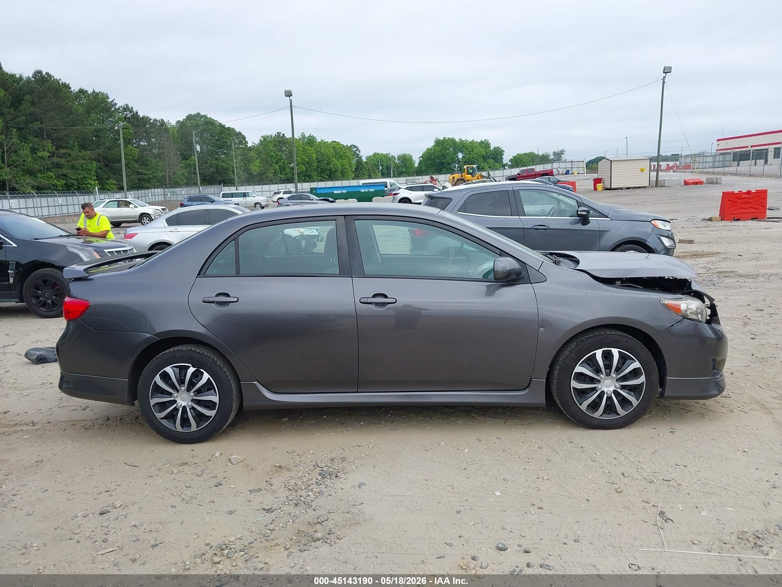2010 Toyota Corolla S Gray vin: 2T1BU4EE1AC458890