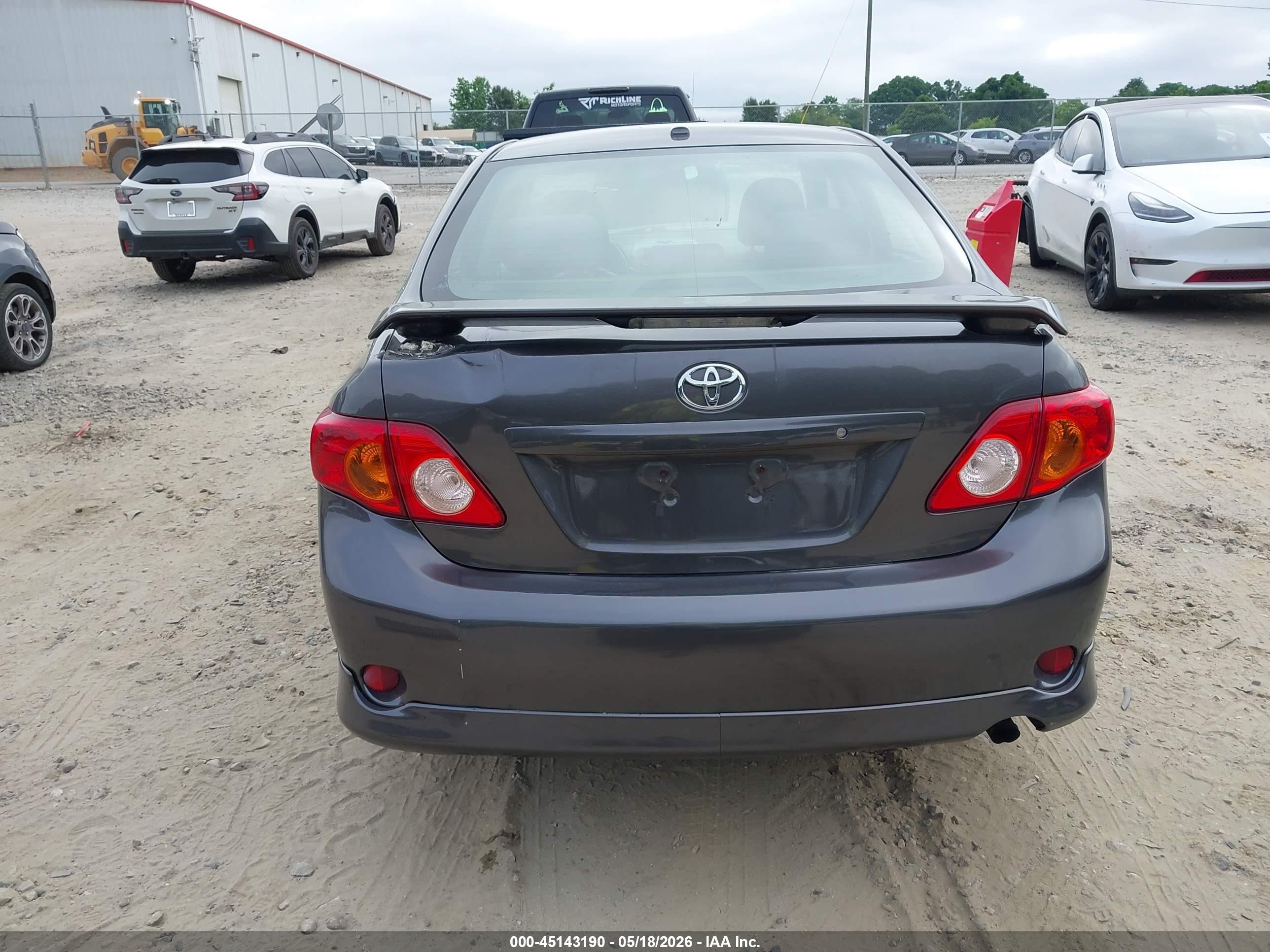 2010 Toyota Corolla S Gray vin: 2T1BU4EE1AC458890