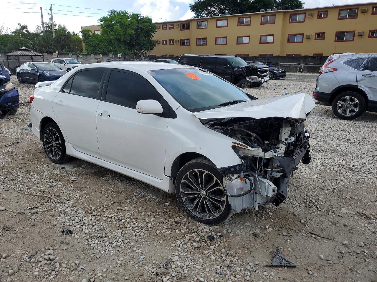 2010 Toyota Corolla S White vin: 2T1BU4EE1AC469856