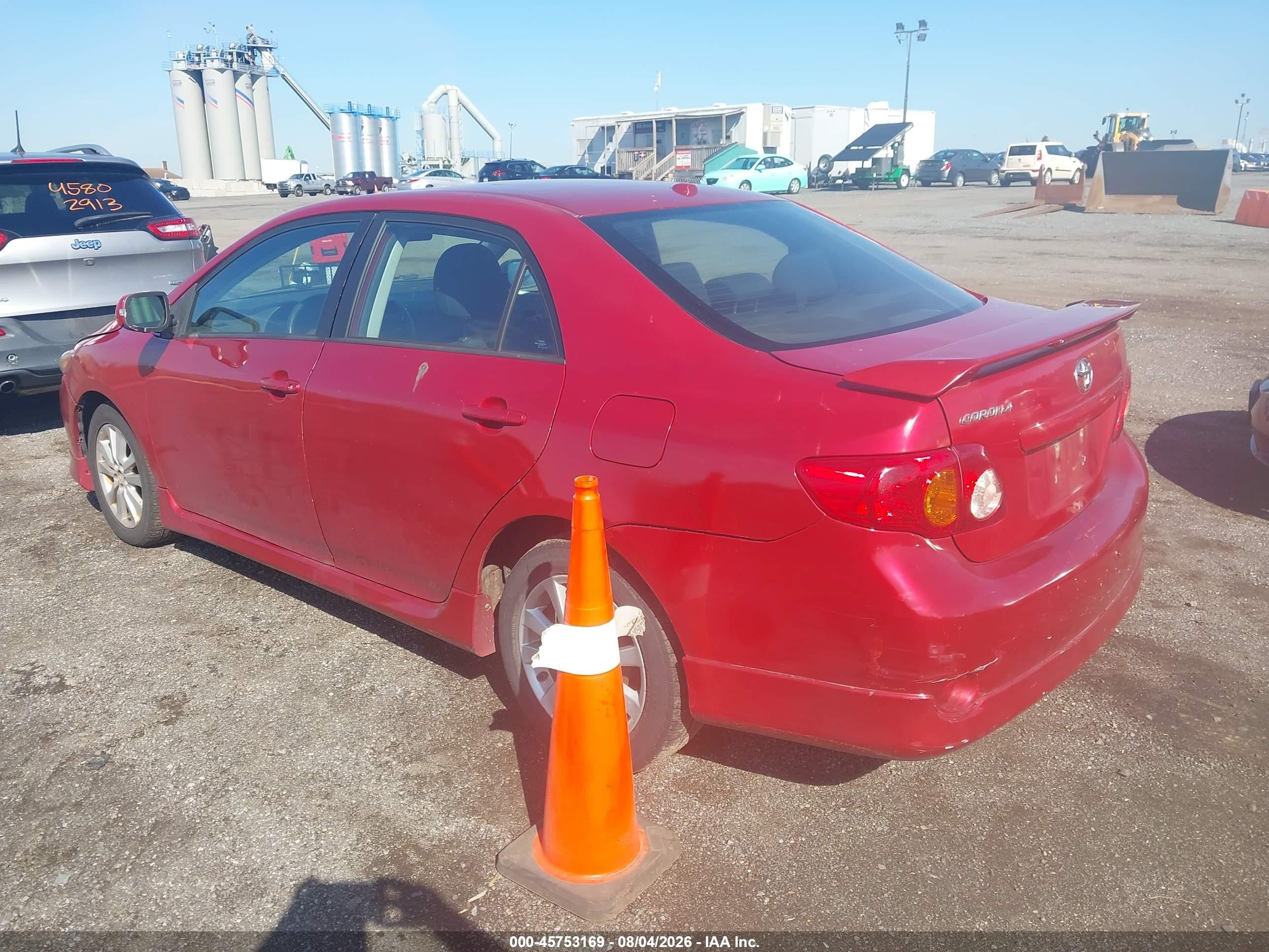 2010 Toyota Corolla S Red vin: 2T1BU4EE1AC501060