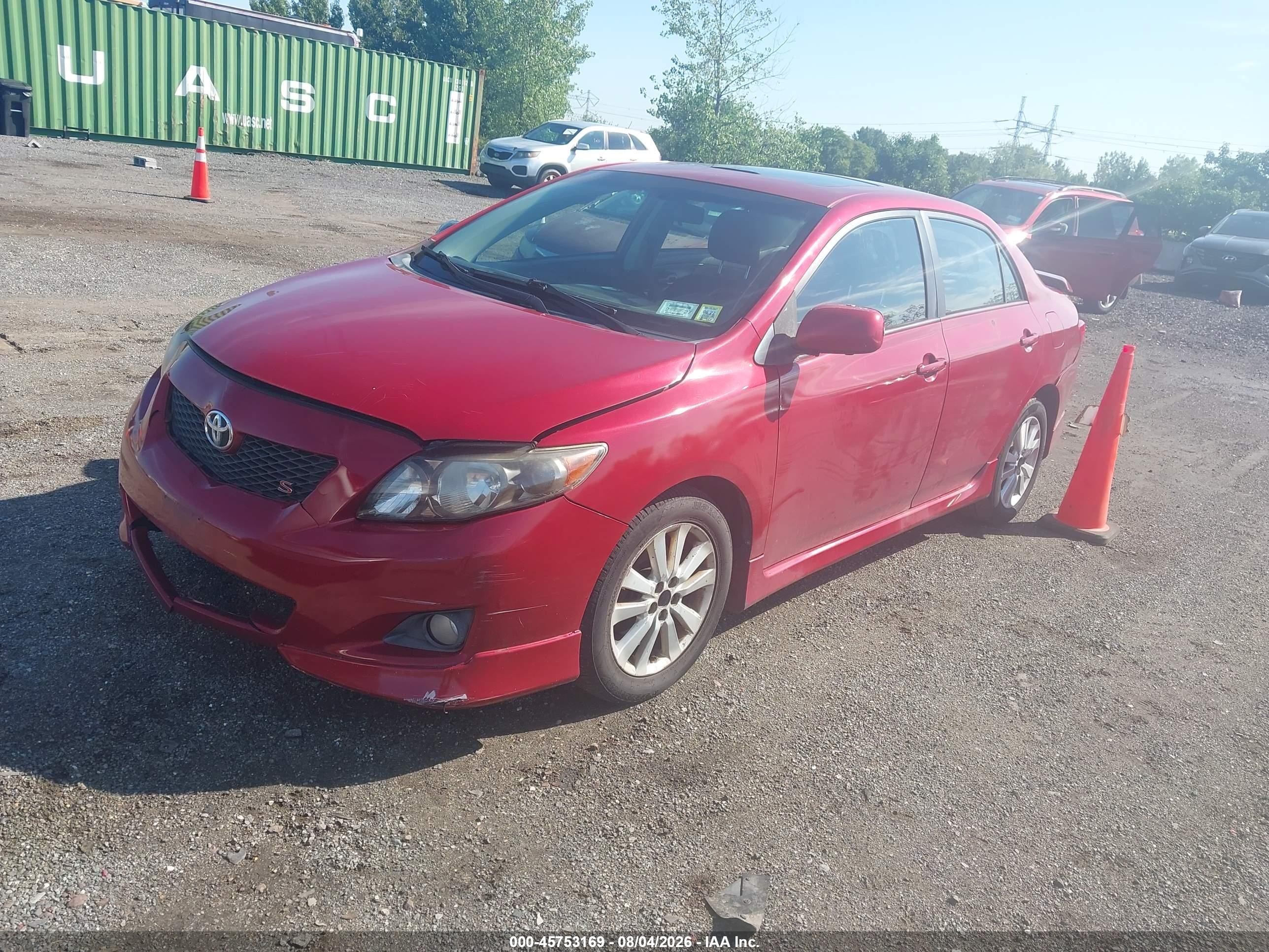 2010 Toyota Corolla S Red vin: 2T1BU4EE1AC501060