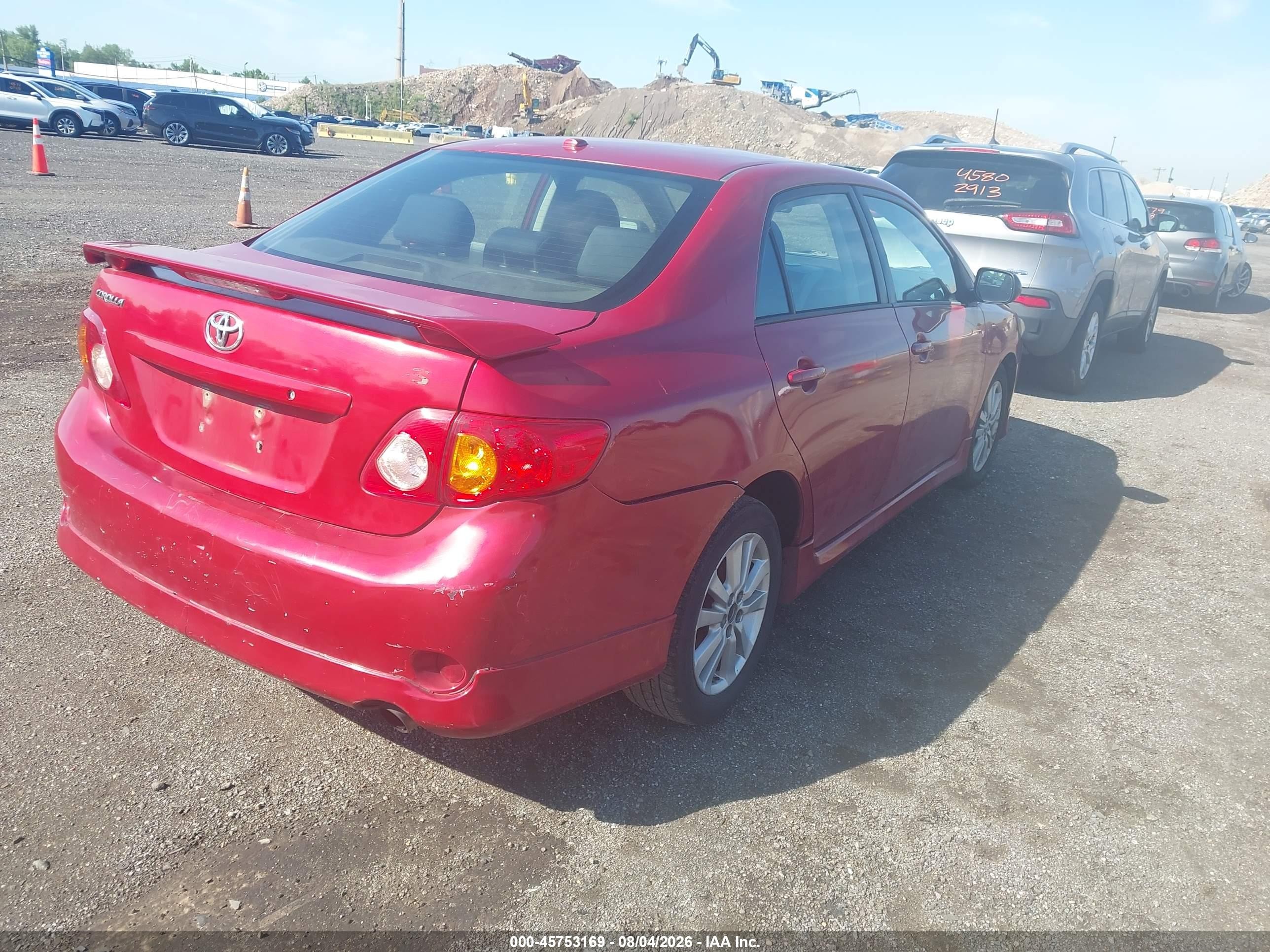 2010 Toyota Corolla S Red vin: 2T1BU4EE1AC501060