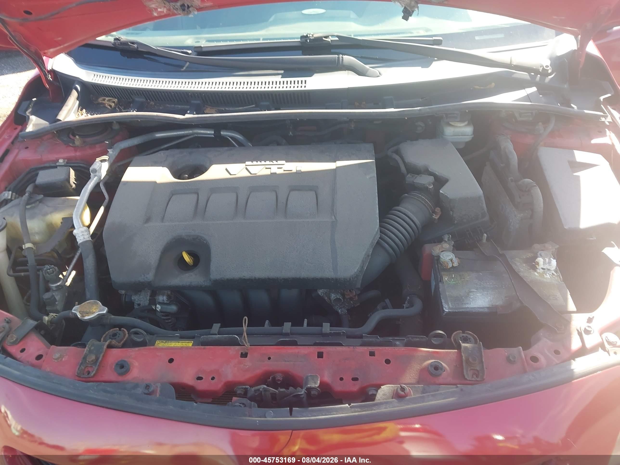 2010 Toyota Corolla S Red vin: 2T1BU4EE1AC501060