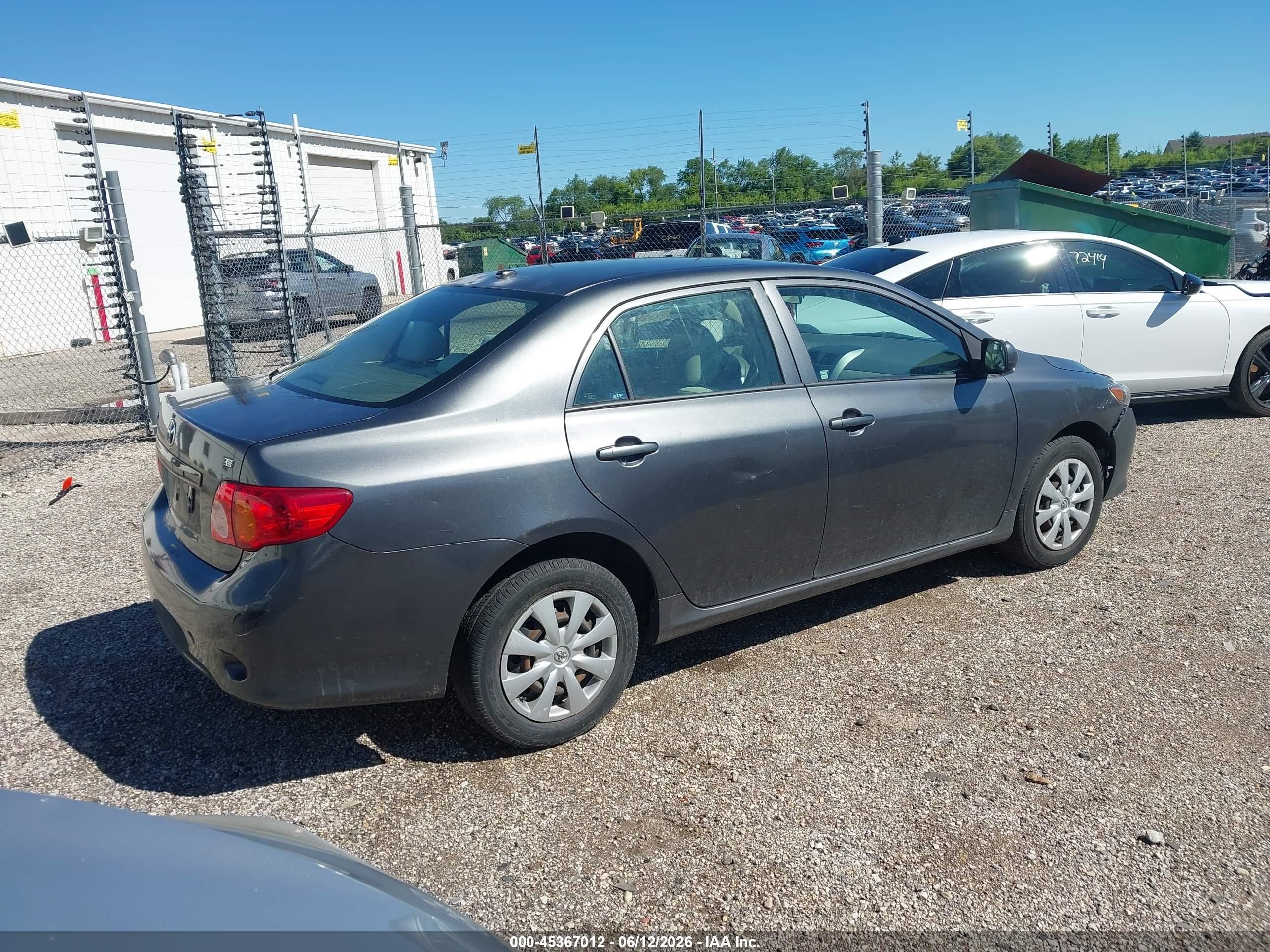 2010 Toyota Corolla Le Gray vin: 2T1BU4EE1AC503150