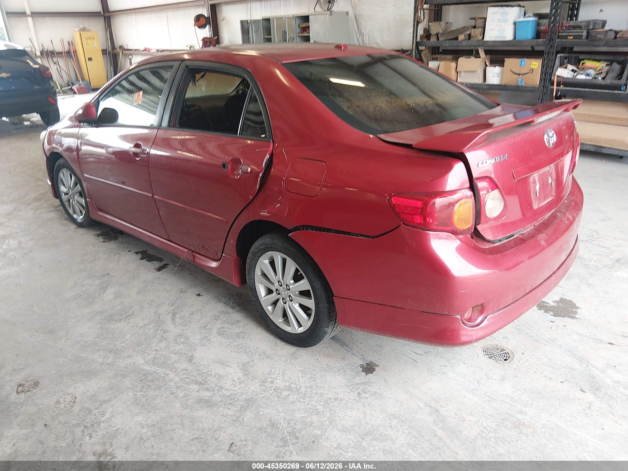 2010 Toyota Corolla S Red vin: 2T1BU4EE1AC514309