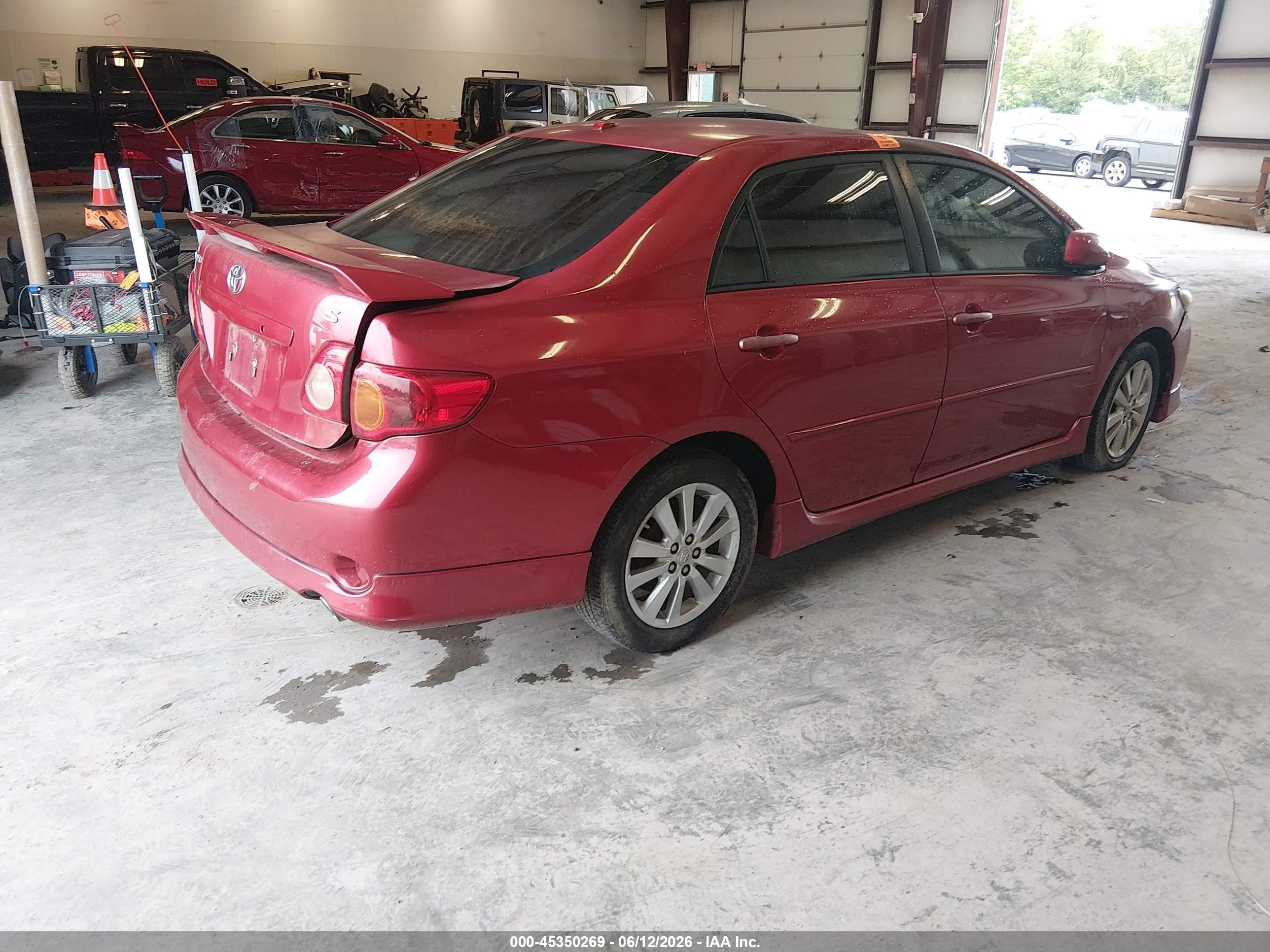 2010 Toyota Corolla S Red vin: 2T1BU4EE1AC514309