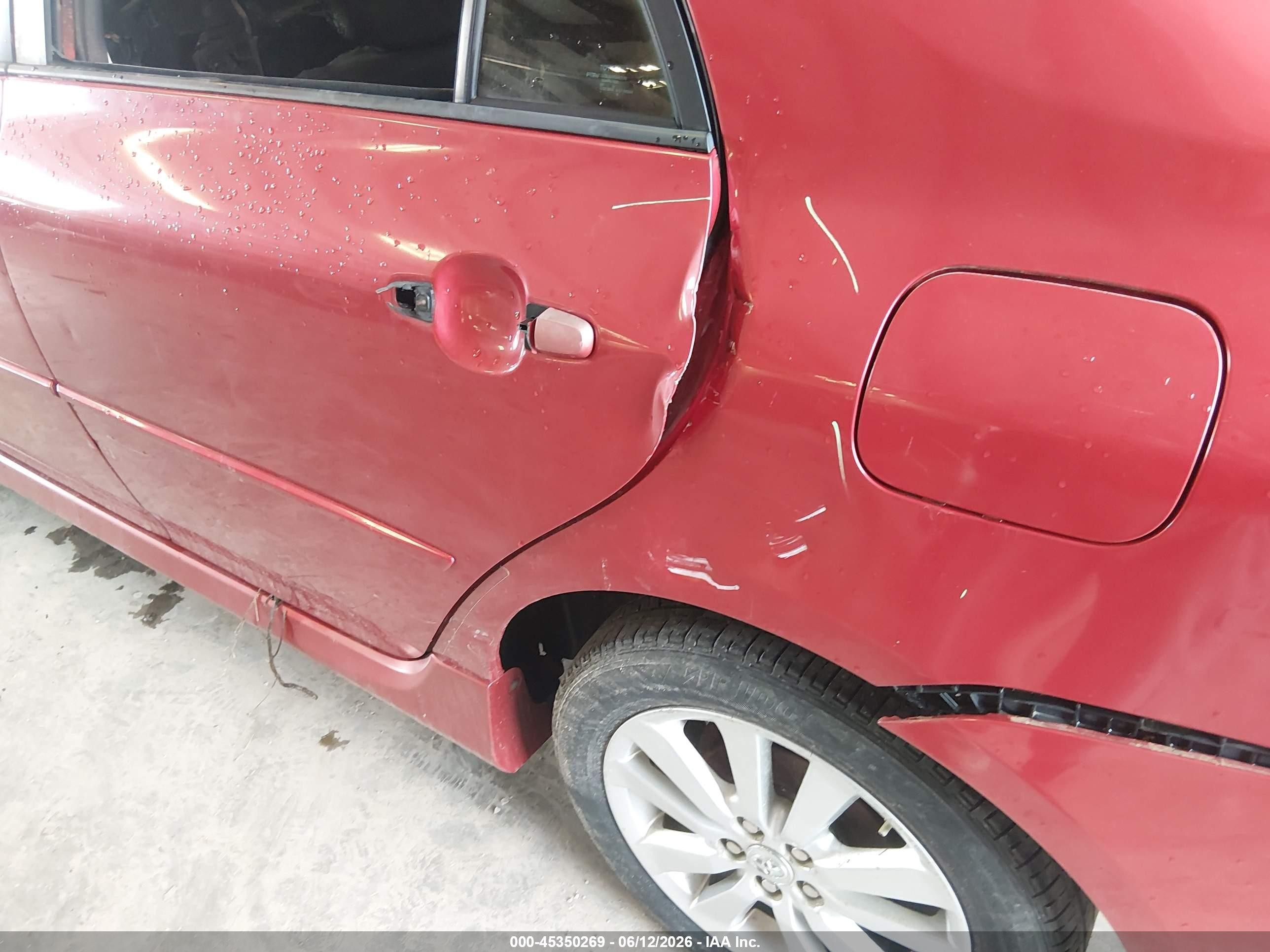 2010 Toyota Corolla S Red vin: 2T1BU4EE1AC514309