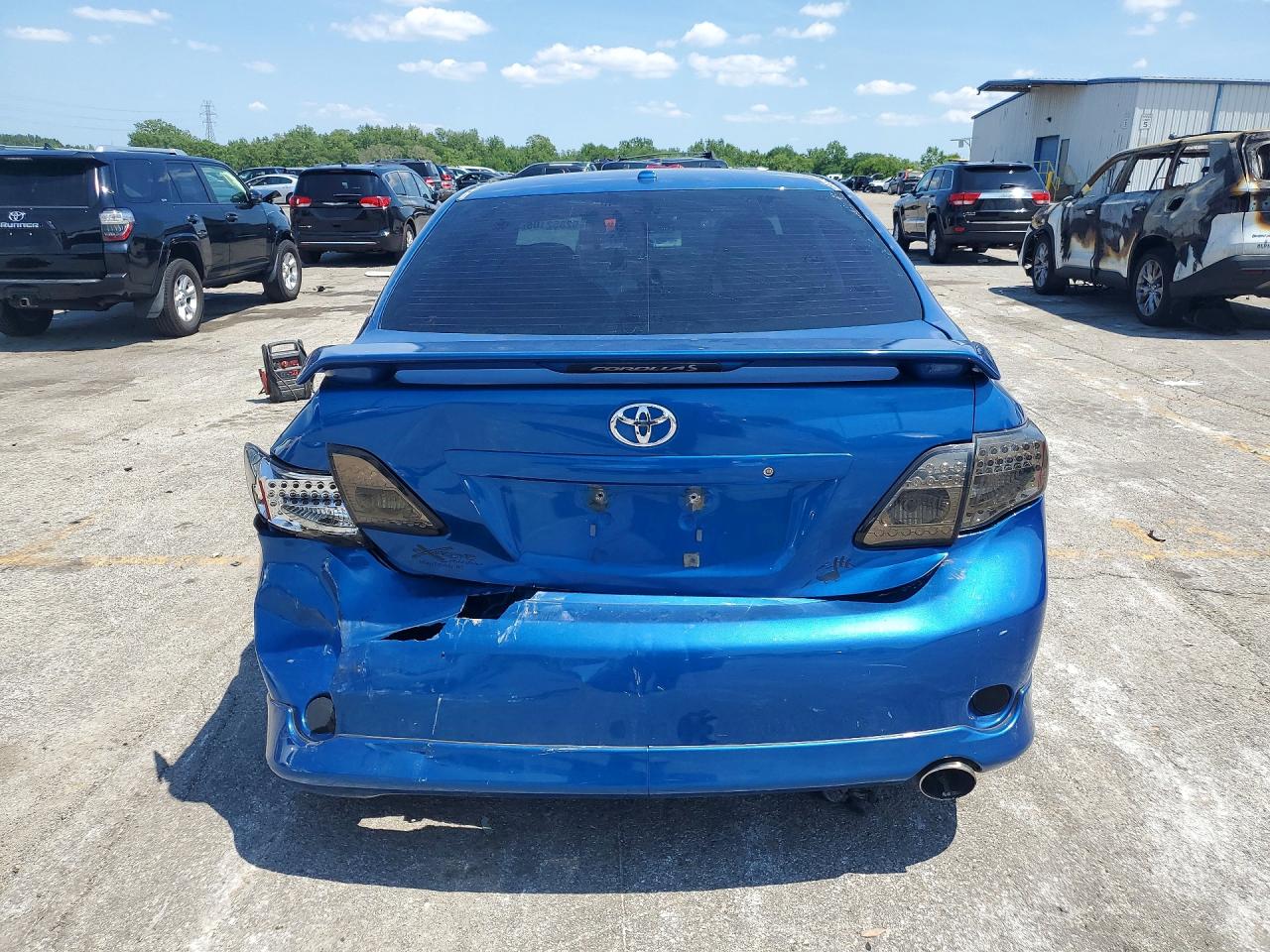 2010 Toyota Corolla S Blue vin: 2T1BU4EE1AC515069