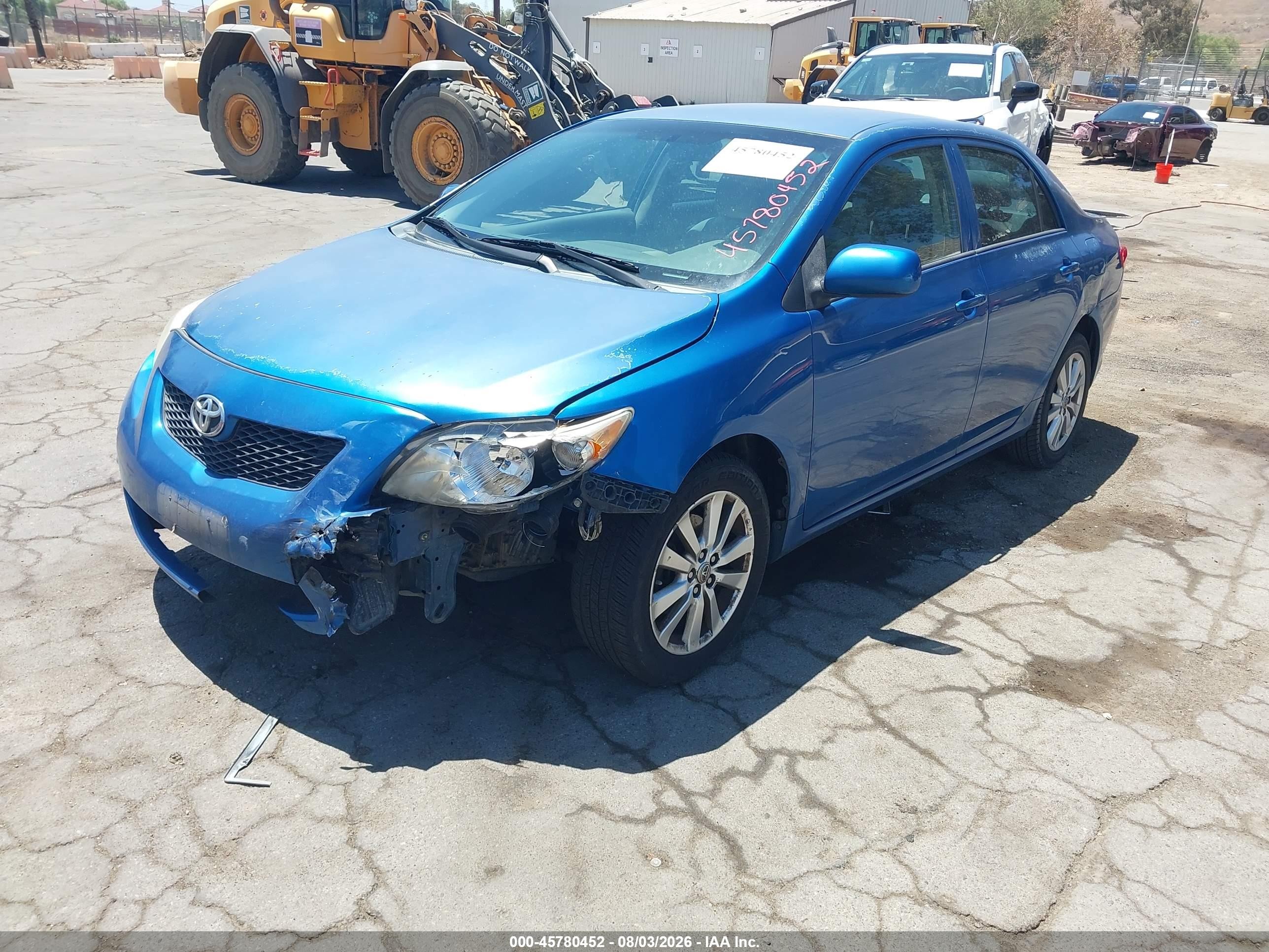 2010 Toyota Corolla Le Blue vin: 2T1BU4EE1AC525438
