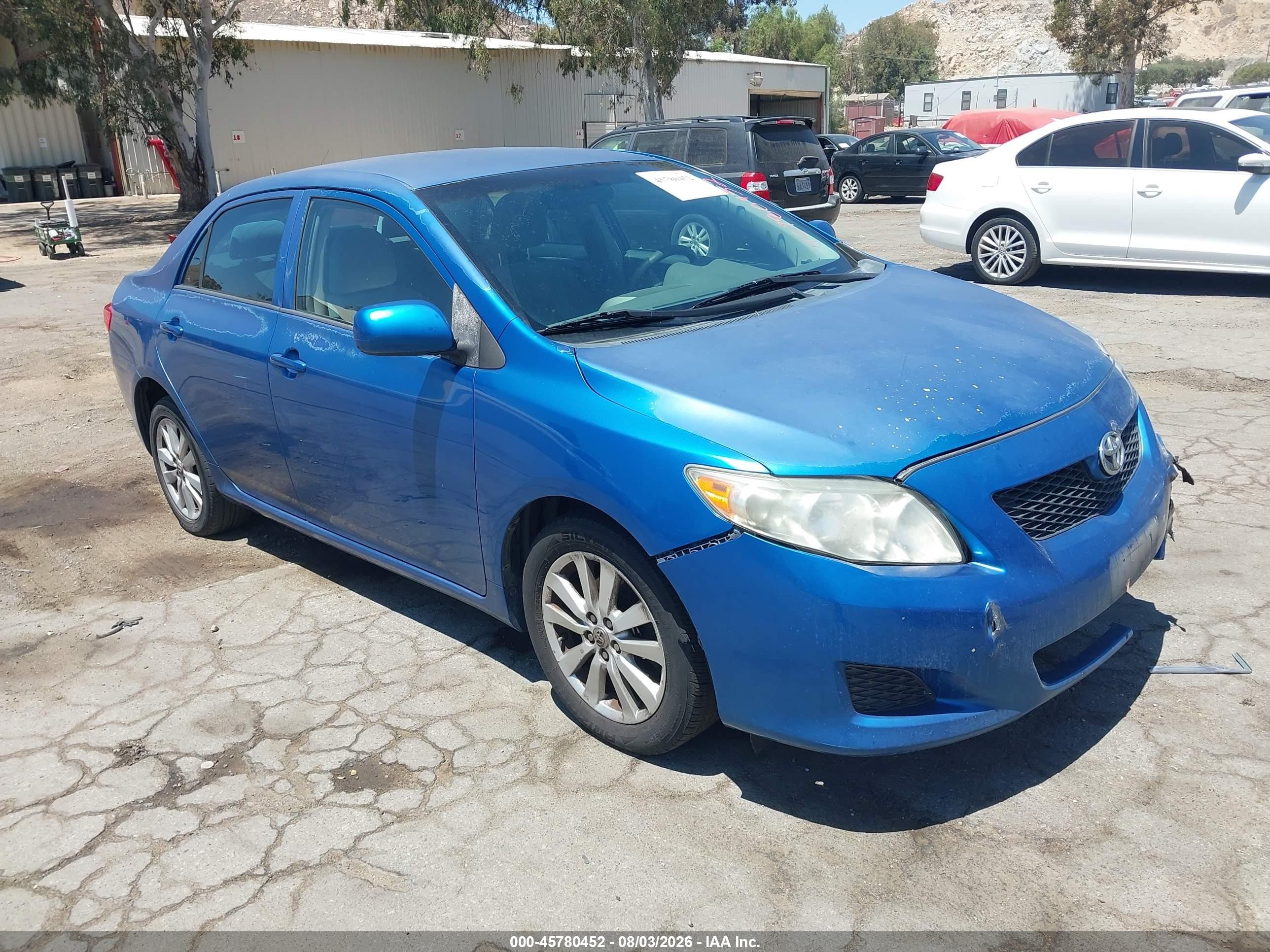 2010 Toyota Corolla Le Blue vin: 2T1BU4EE1AC525438