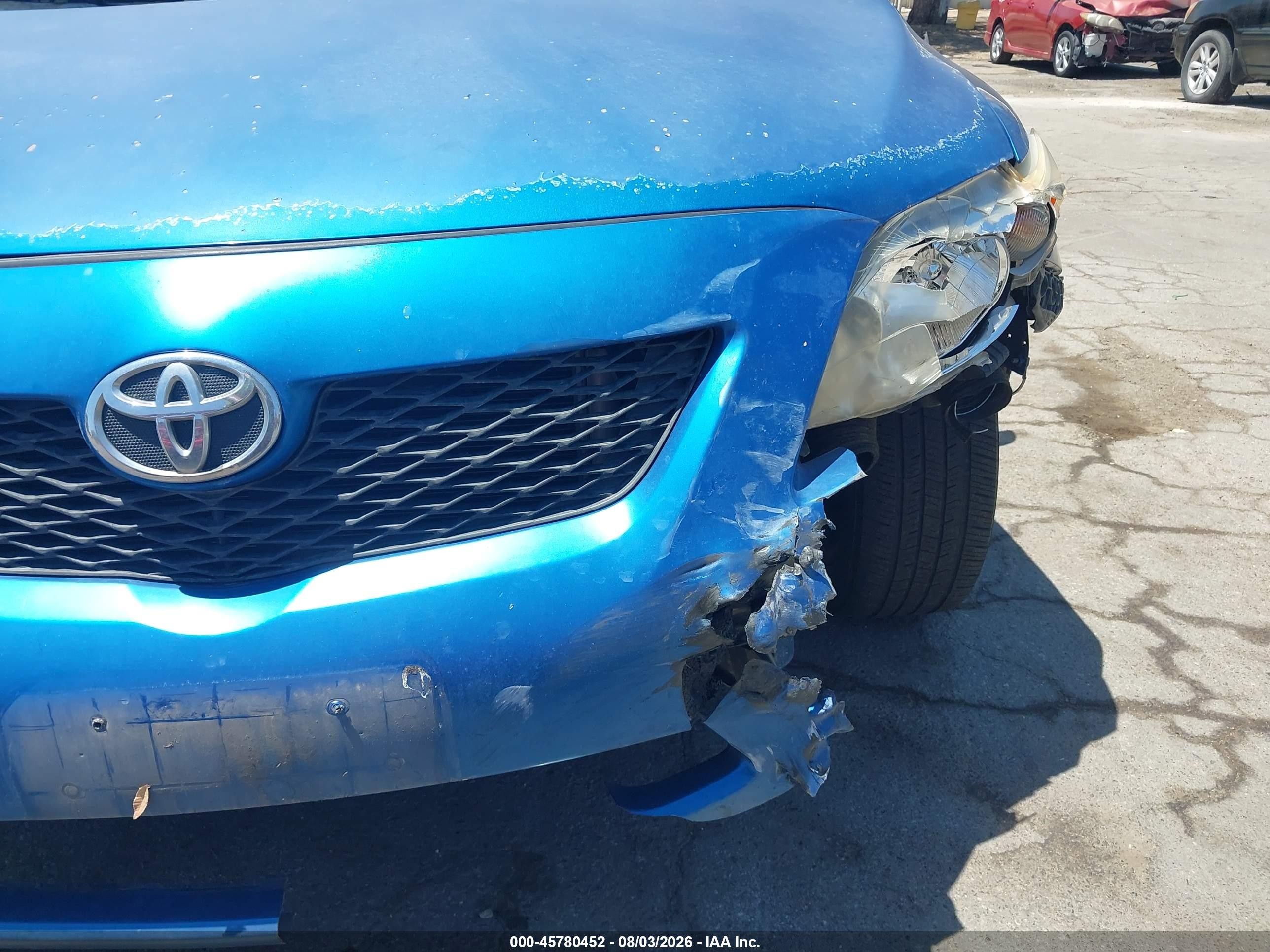 2010 Toyota Corolla Le Blue vin: 2T1BU4EE1AC525438