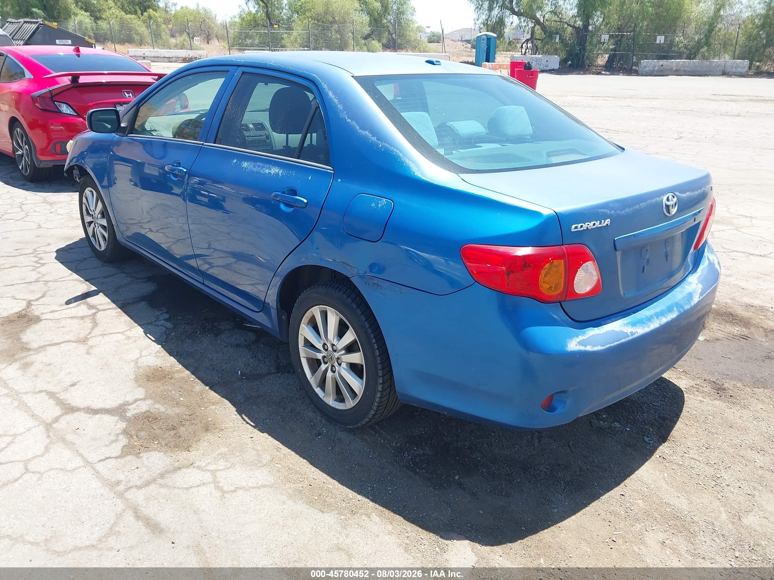 2010 Toyota Corolla Le Blue vin: 2T1BU4EE1AC525438