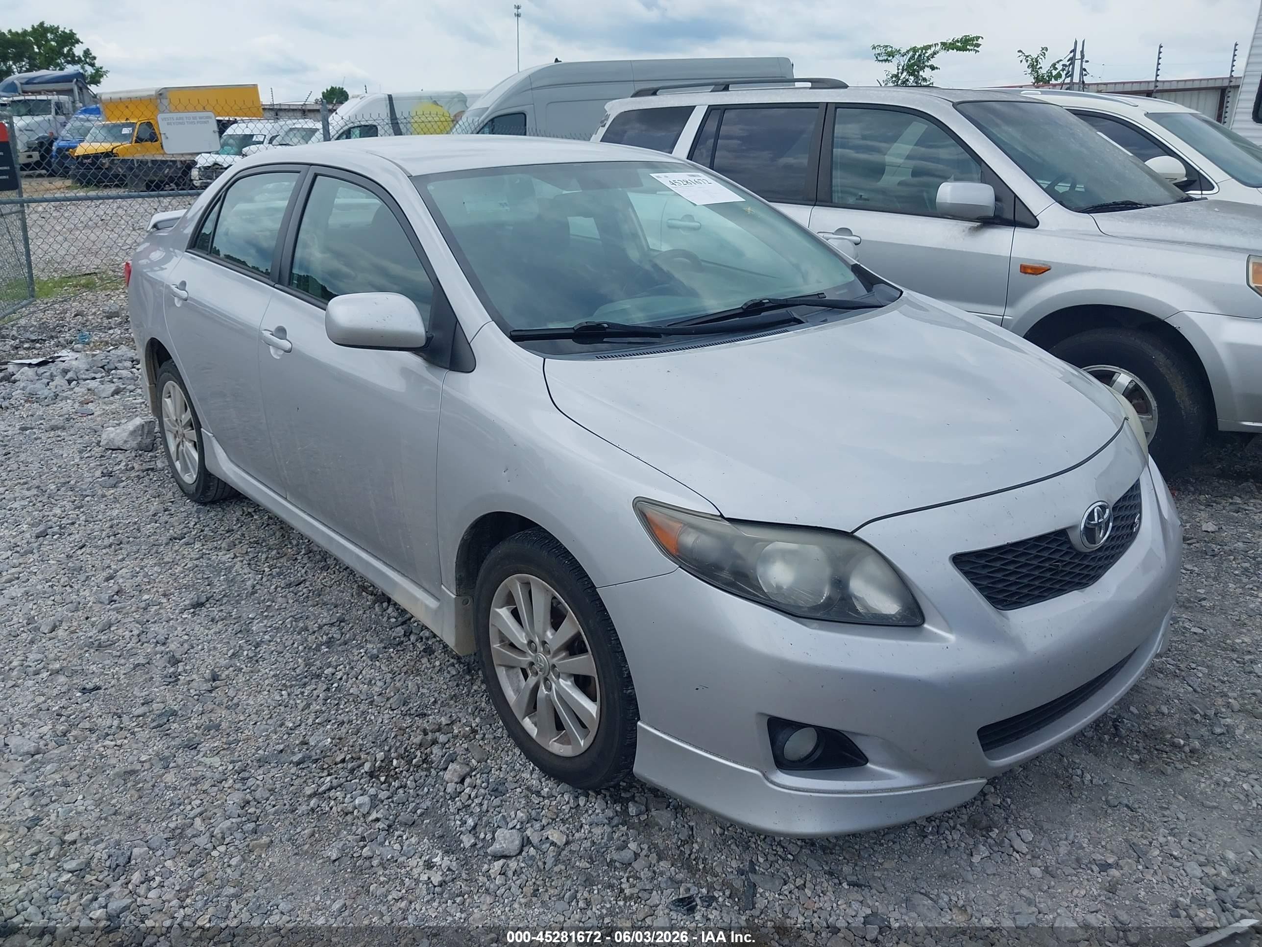 2010 Toyota Corolla S Silver vin: 2T1BU4EE1AC528047