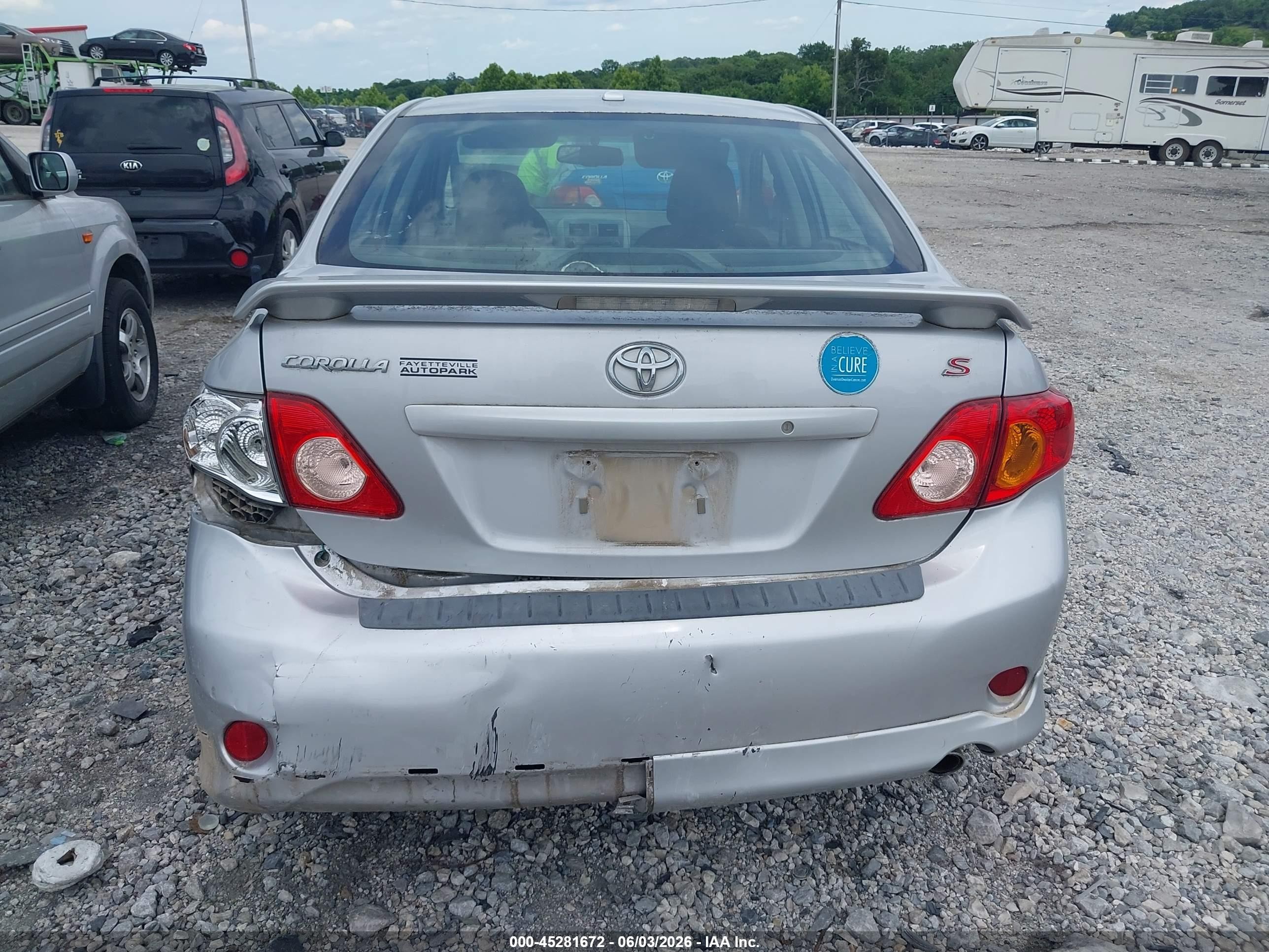 2010 Toyota Corolla S Silver vin: 2T1BU4EE1AC528047