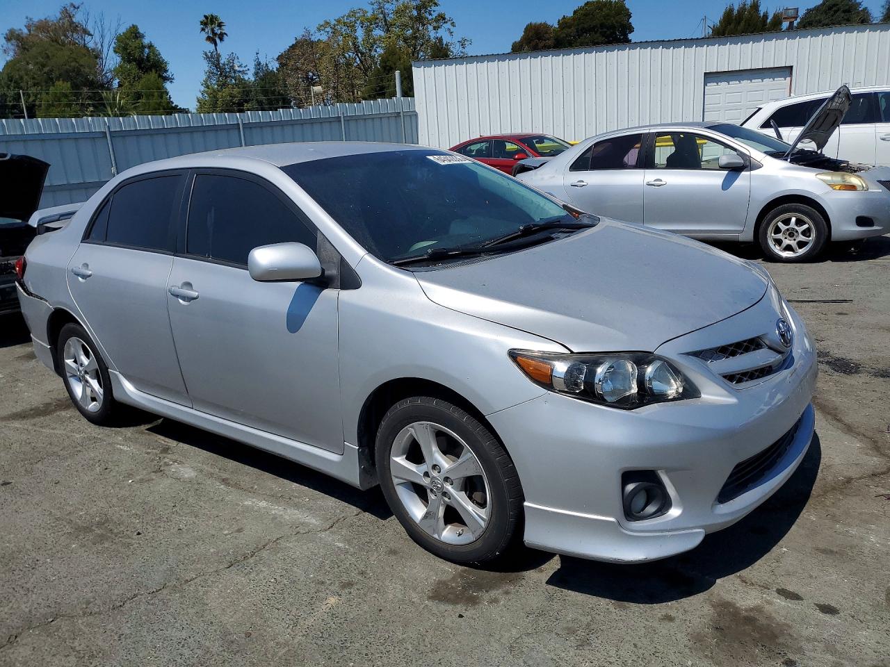 2011 Toyota Corolla S Silver vin: 2T1BU4EE1BC536327