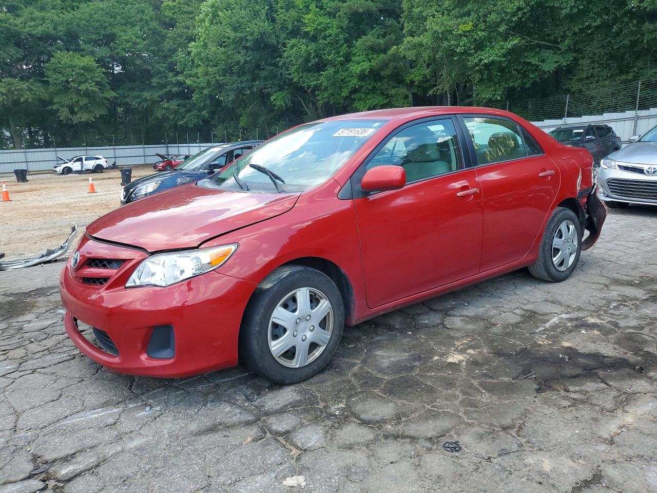 2011 Toyota Corolla Le Red vin: 2T1BU4EE1BC543097