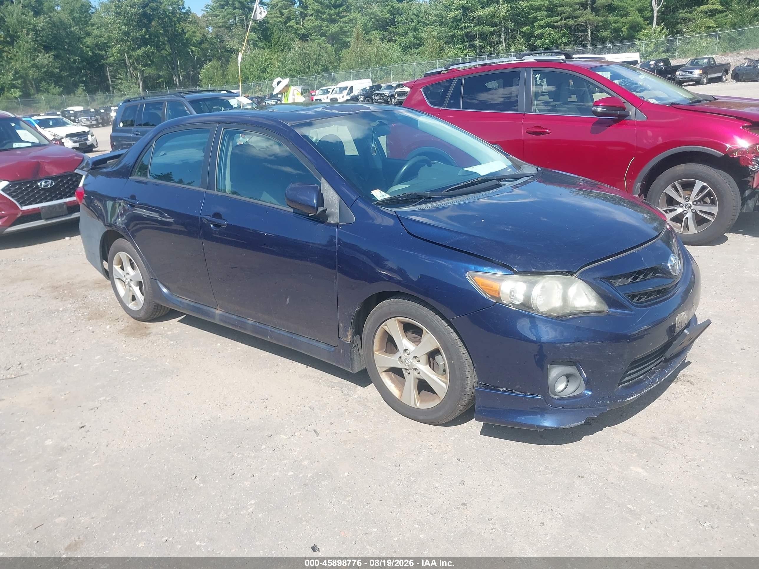 2011 Toyota Corolla S Blue vin: 2T1BU4EE1BC553659