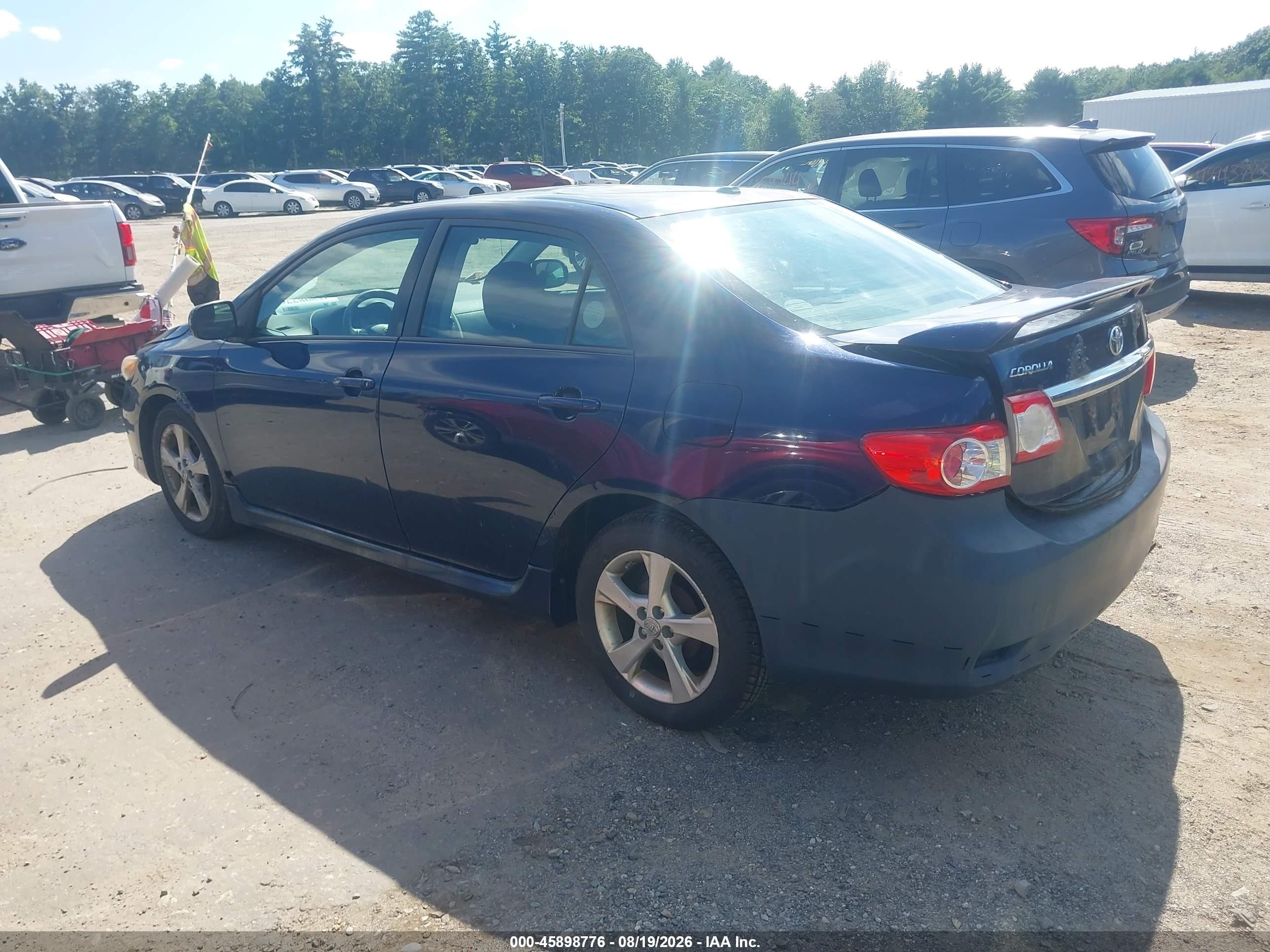 2011 Toyota Corolla S Blue vin: 2T1BU4EE1BC553659