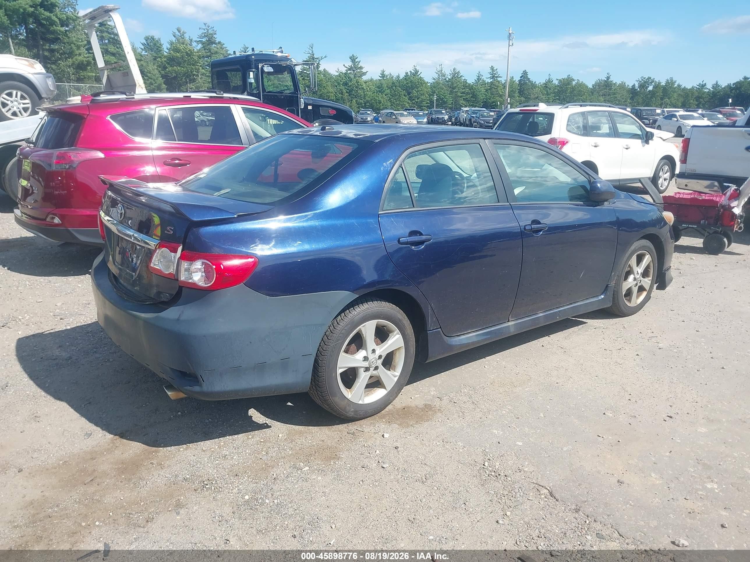 2011 Toyota Corolla S Blue vin: 2T1BU4EE1BC553659