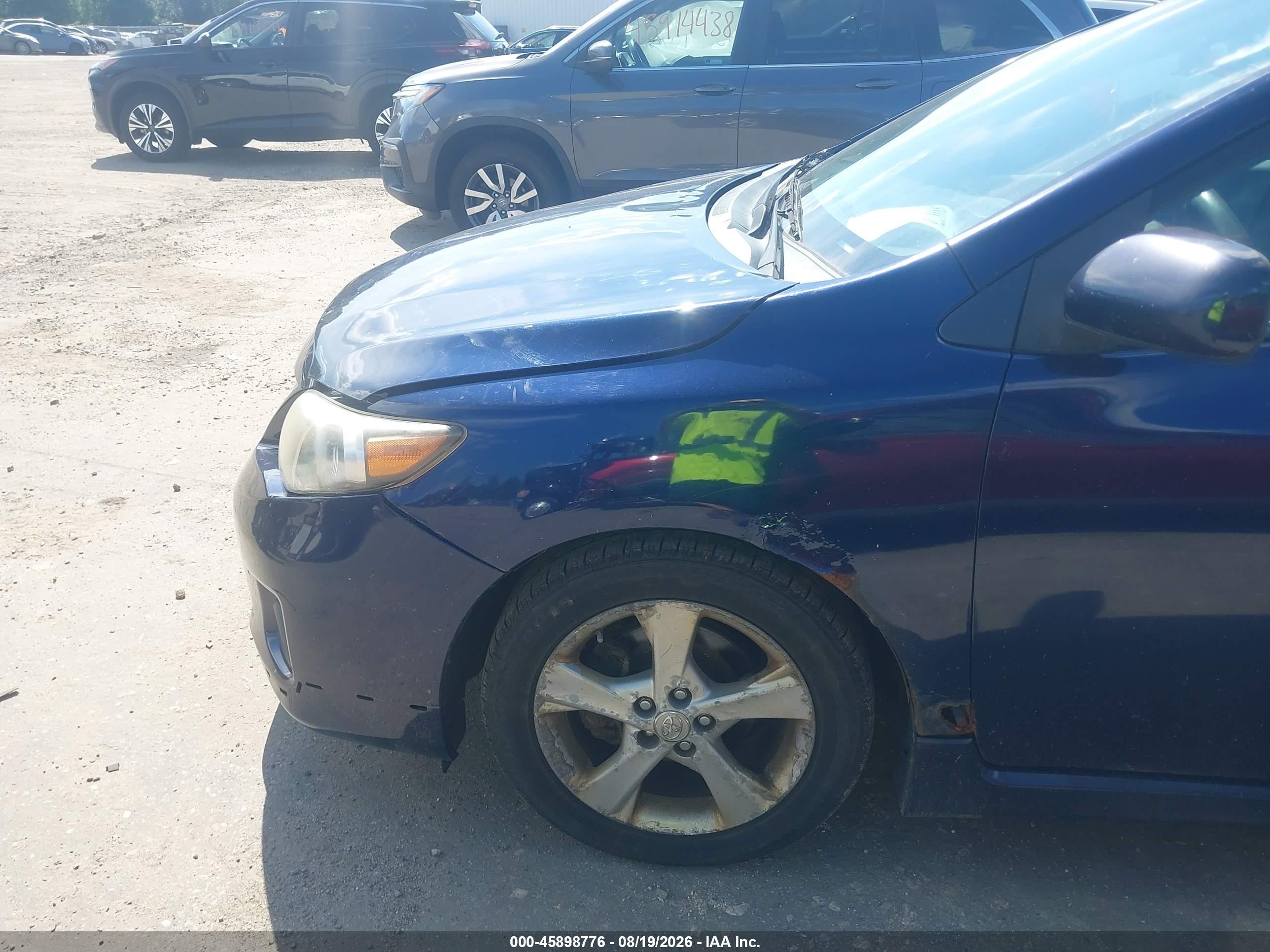 2011 Toyota Corolla S Blue vin: 2T1BU4EE1BC553659