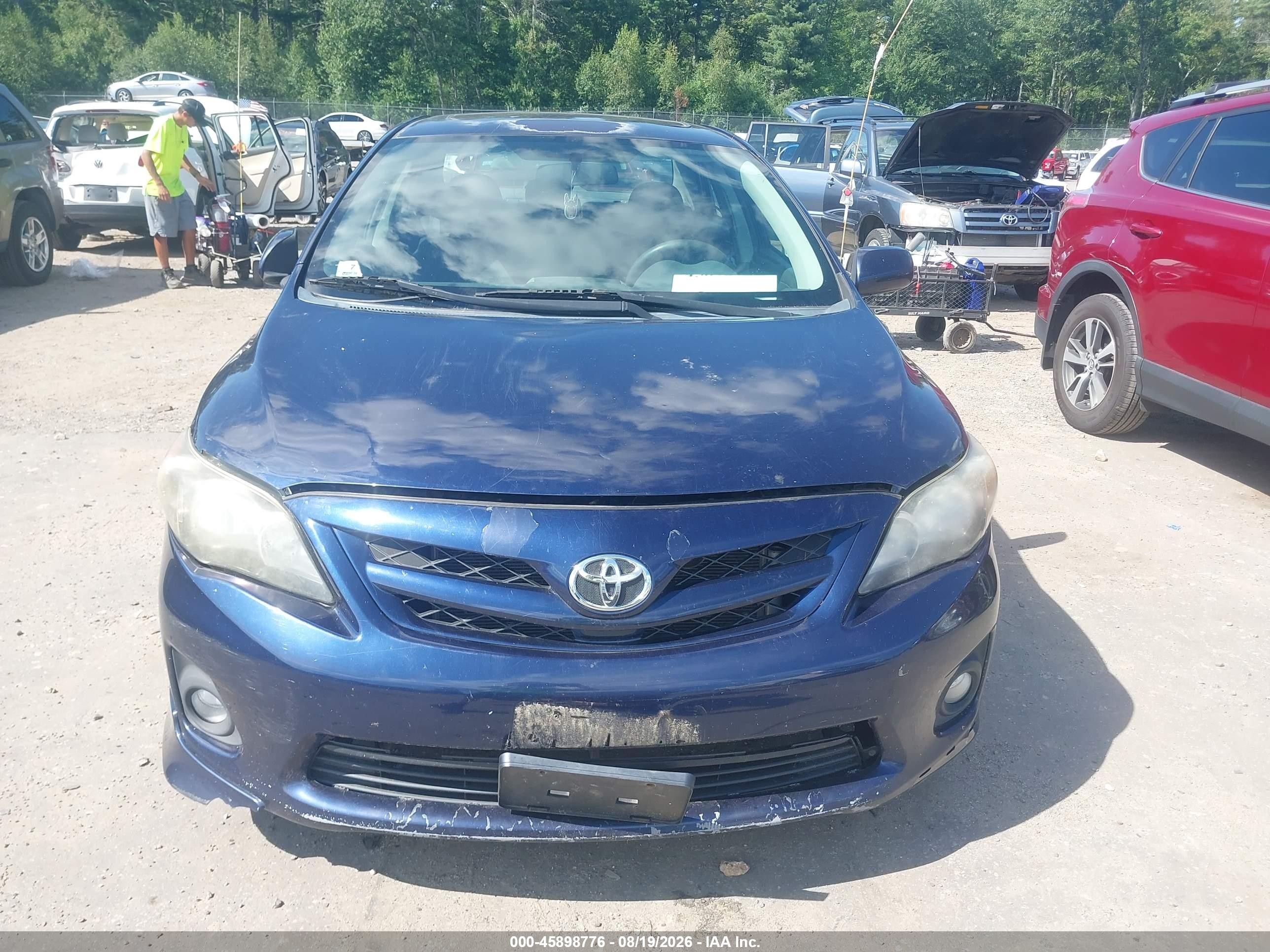2011 Toyota Corolla S Blue vin: 2T1BU4EE1BC553659