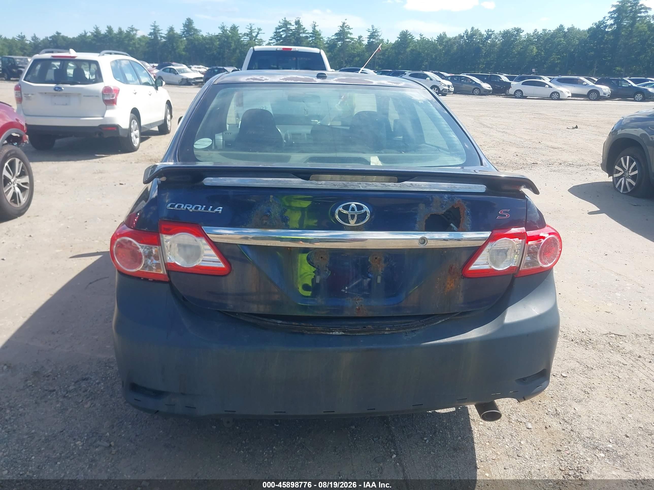 2011 Toyota Corolla S Blue vin: 2T1BU4EE1BC553659