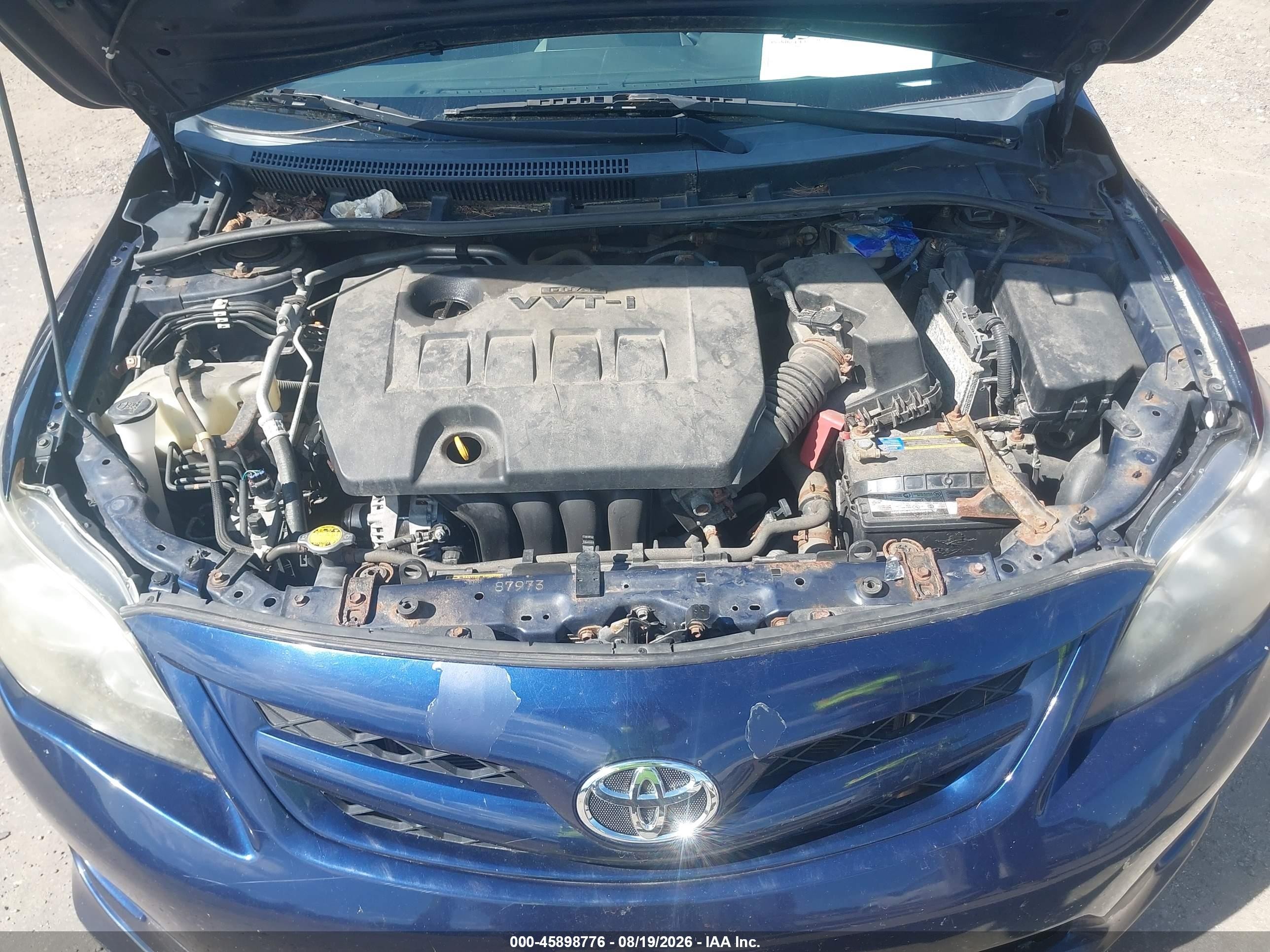 2011 Toyota Corolla S Blue vin: 2T1BU4EE1BC553659