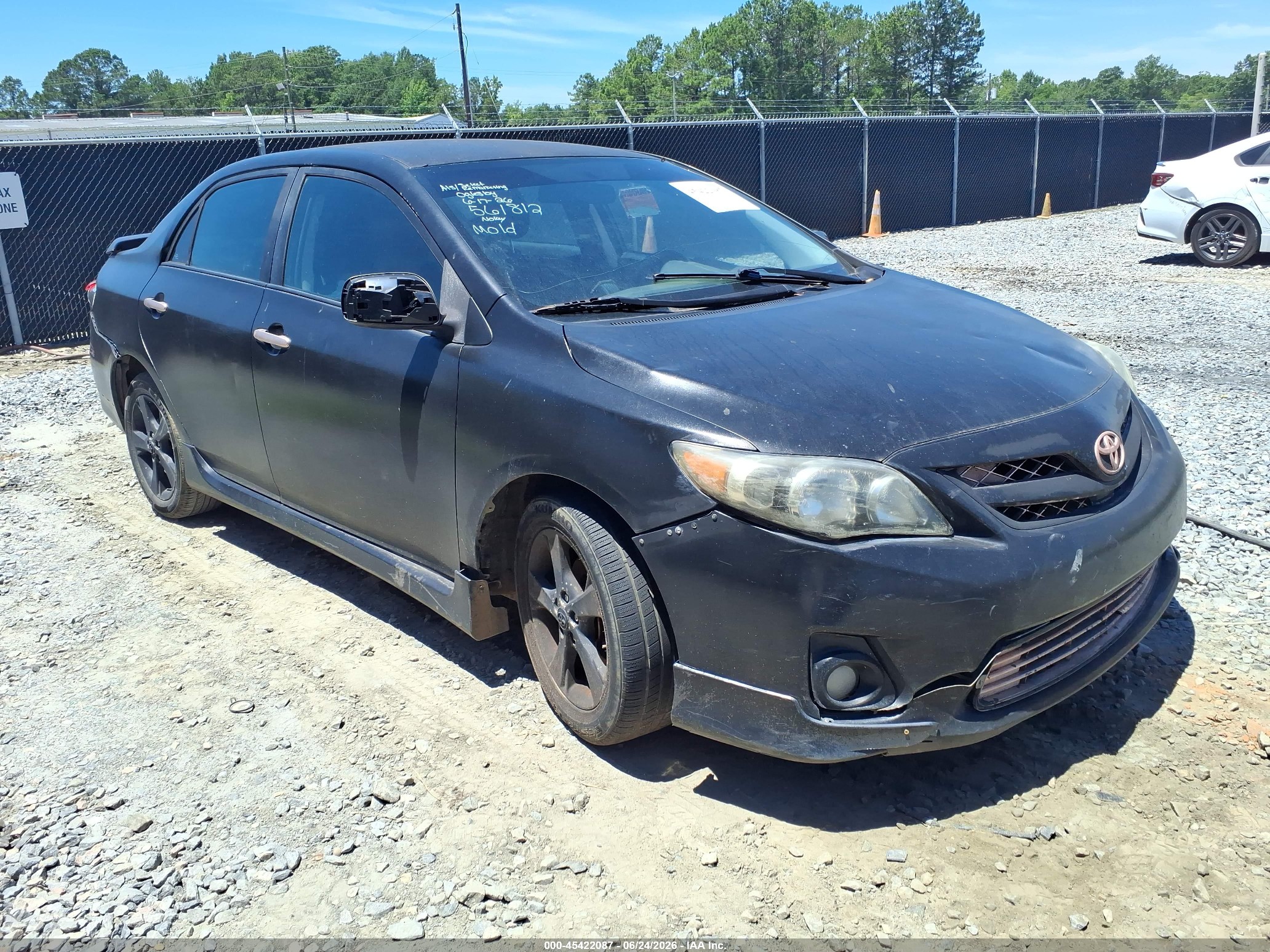2011 Toyota Corolla S Black vin: 2T1BU4EE1BC561812