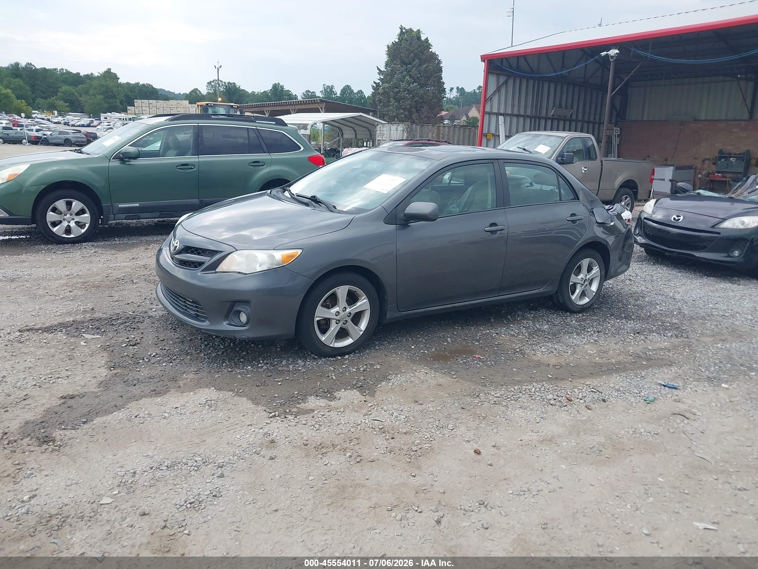 2011 Toyota Corolla Le Серый vin: 2T1BU4EE1BC569036