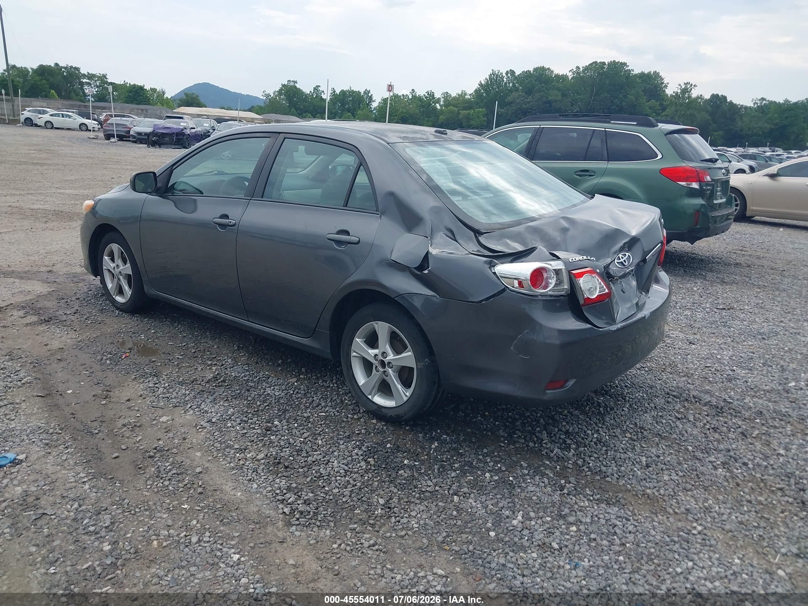 2011 Toyota Corolla Le Серый vin: 2T1BU4EE1BC569036