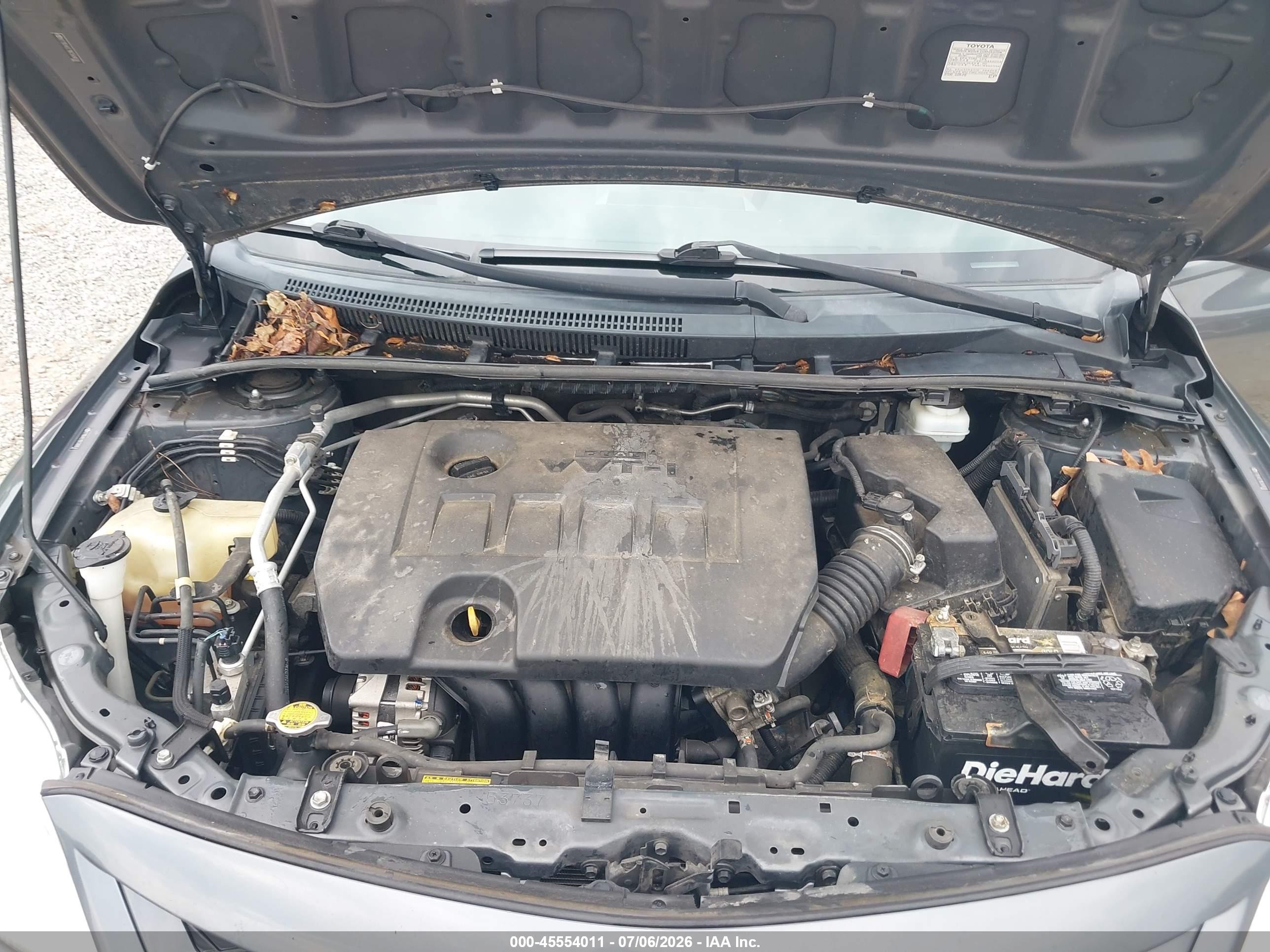 2011 Toyota Corolla Le Серый vin: 2T1BU4EE1BC569036
