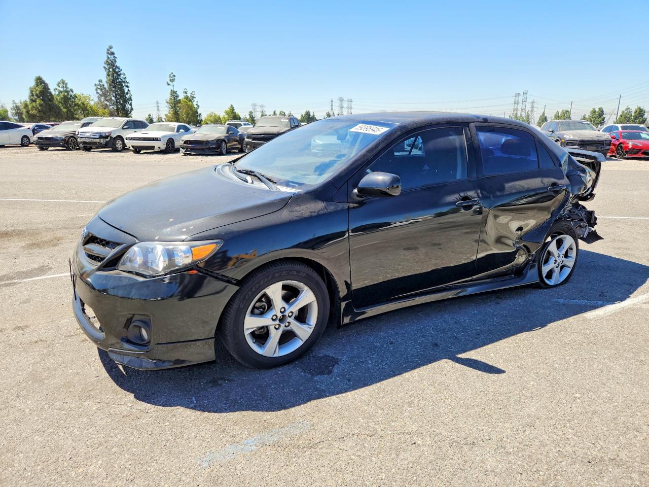 2011 Toyota Corolla S Черный vin: 2T1BU4EE1BC575872