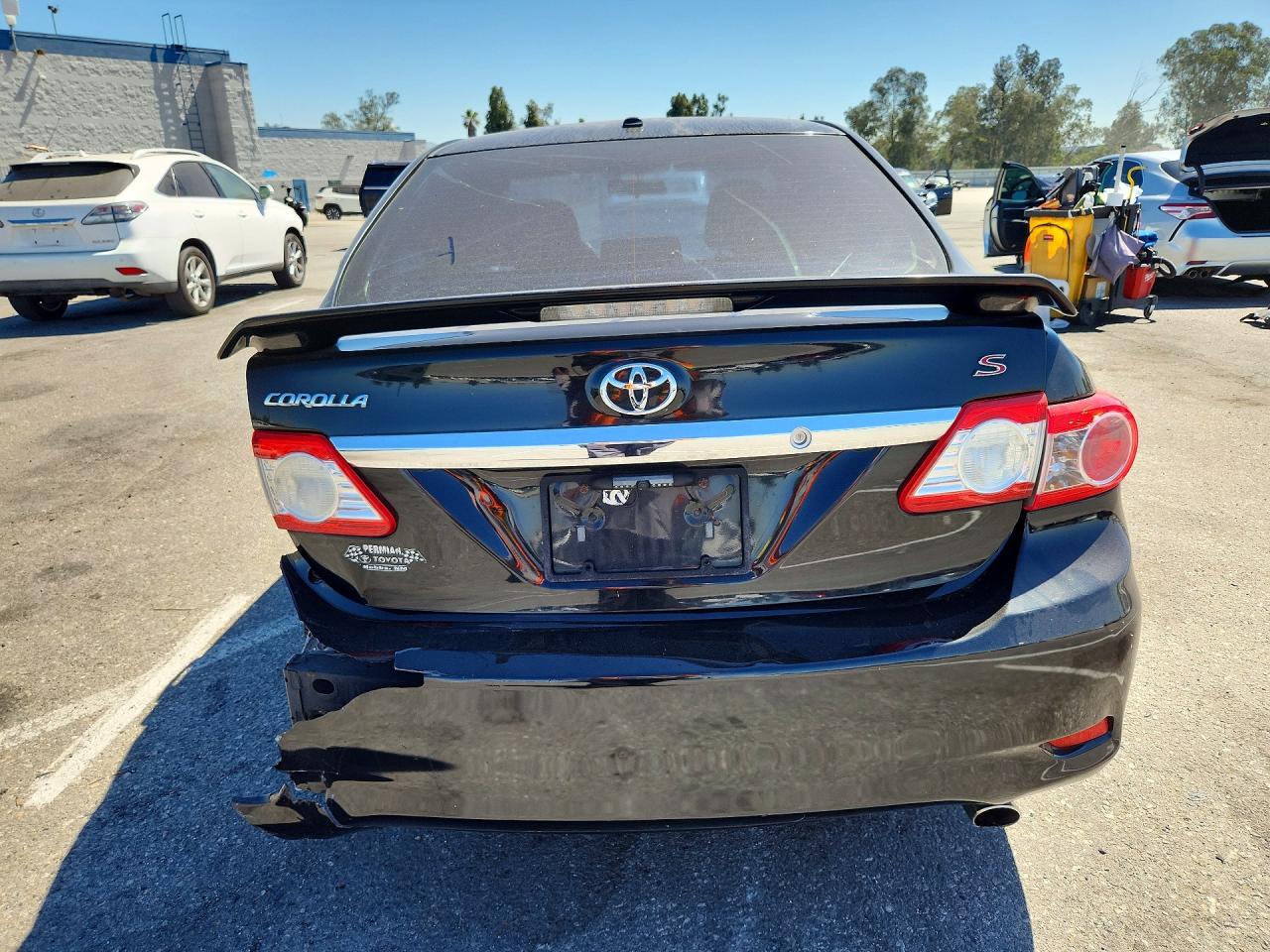 2011 Toyota Corolla S Черный vin: 2T1BU4EE1BC575872