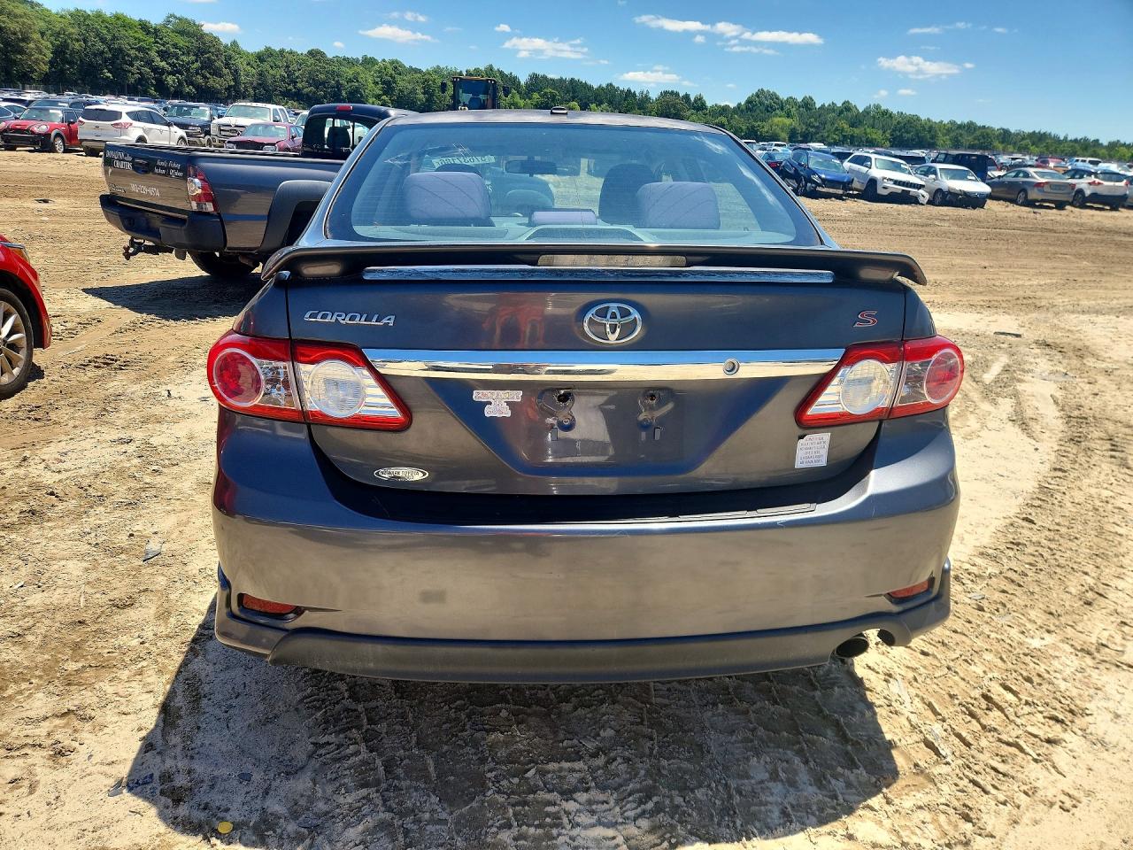 2011 Toyota Corolla S Gray vin: 2T1BU4EE1BC594194