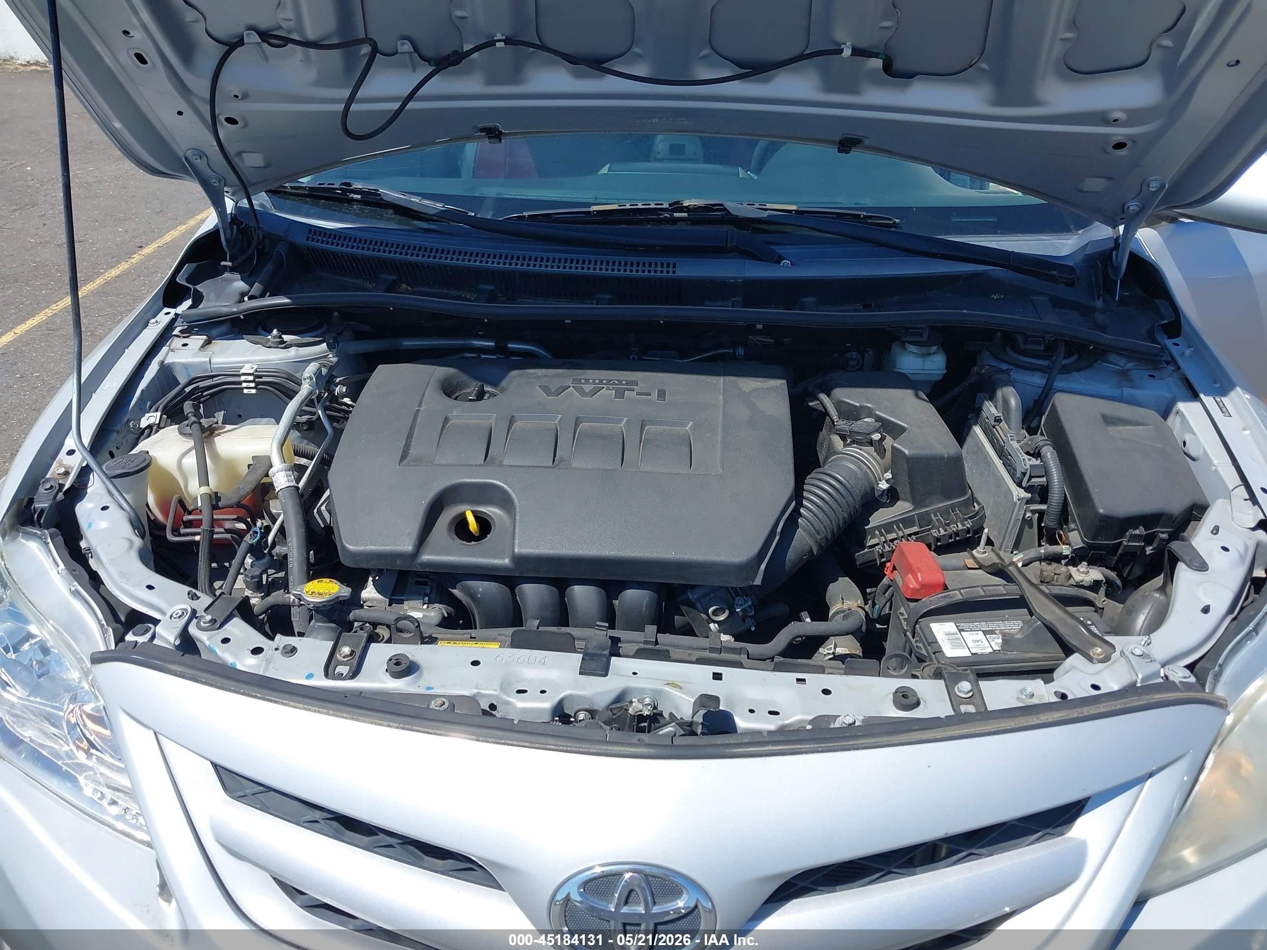 2011 Toyota Corolla Le Silver vin: 2T1BU4EE1BC627646